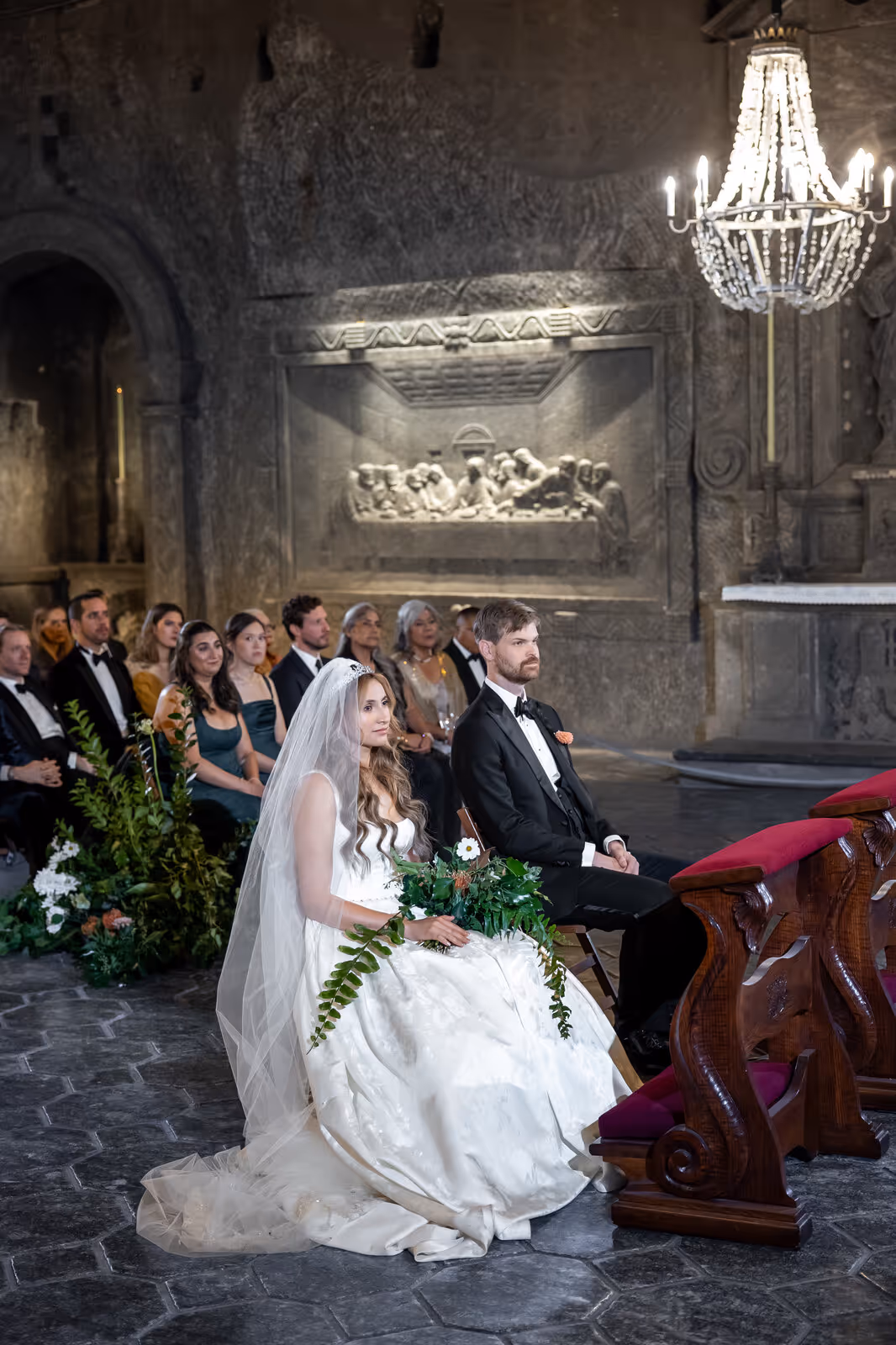 Ślub w Polsce. Kopalnia Soli w Wieliczce. Zdjęcie nr. 128