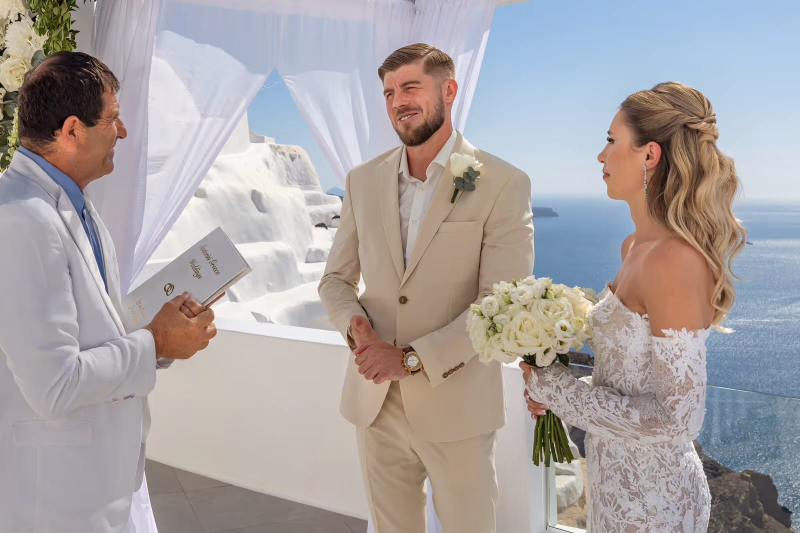 Ślub w Grecji. Santorini. Taras nr. 2. Zdjęcie nr. 10
