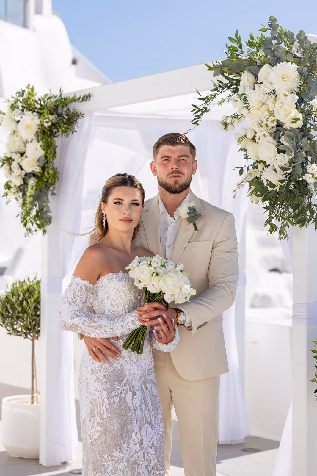 Ślub w Grecji. Santorini. Taras nr. 2. Zdjęcie nr. 19