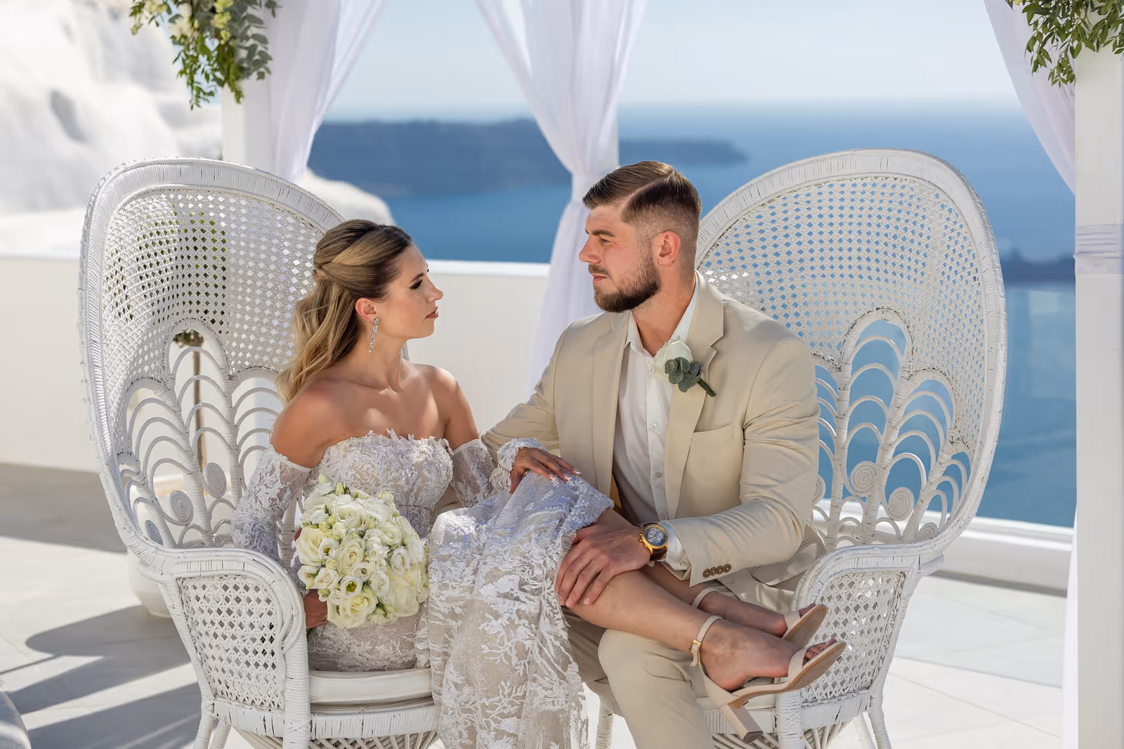 Ślub w Grecji. Santorini. Taras nr. 2. Zdjęcie nr. 21