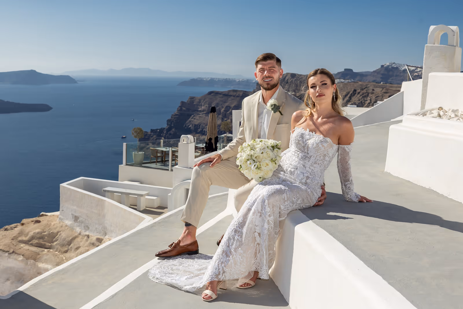 Ślub w Grecji. Santorini. Taras nr. 2. Zdjęcie nr. 25