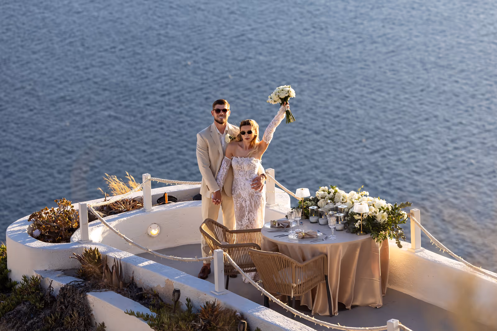 Ślub w Grecji. Santorini. Taras nr. 2. Zdjęcie nr. 43