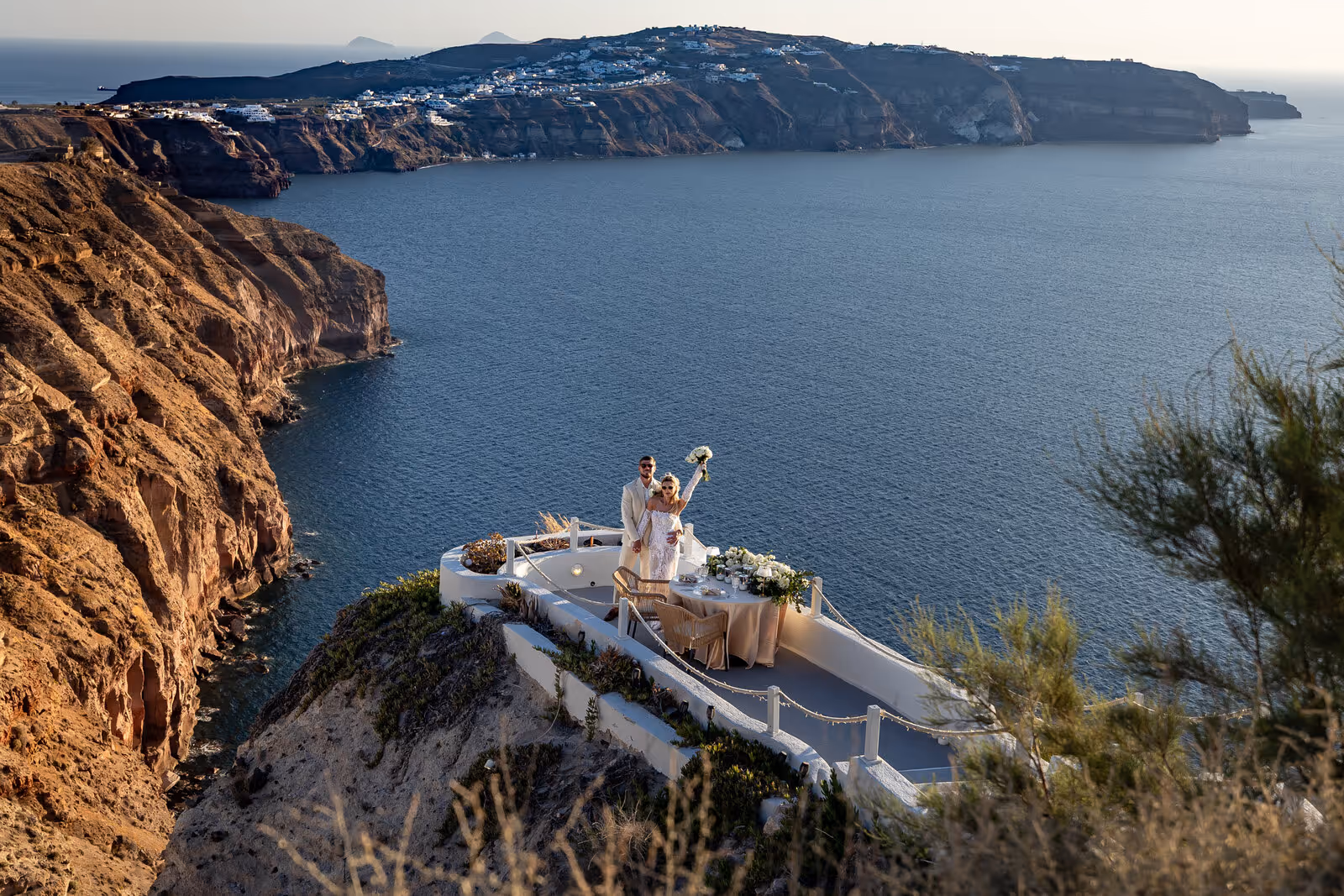 Ślub w Grecji. Santorini. Taras nr. 2. Zdjęcie nr. 44
