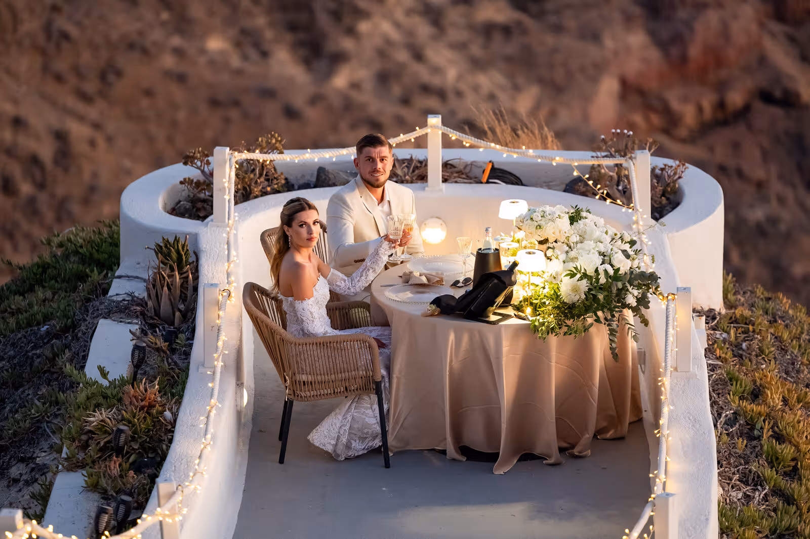 Ślub w Grecji. Santorini. Taras nr. 2. Zdjęcie nr. 53