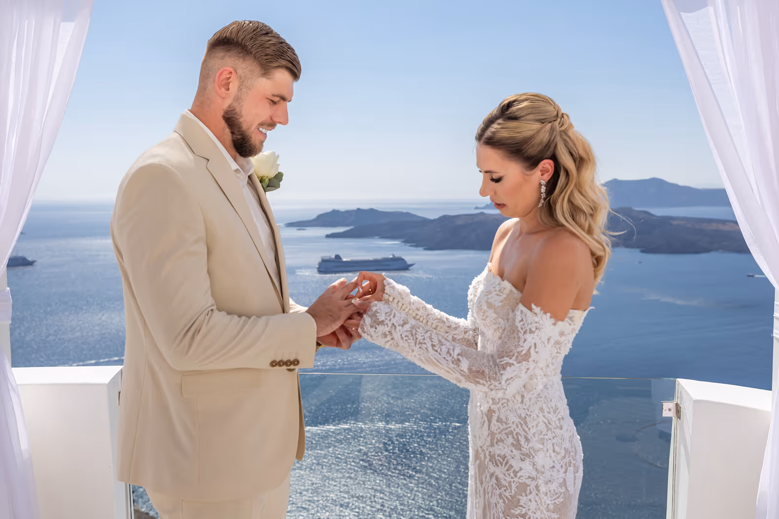 Ślub w Grecji. Santorini. Taras nr. 2. Zdjęcie nr. 9