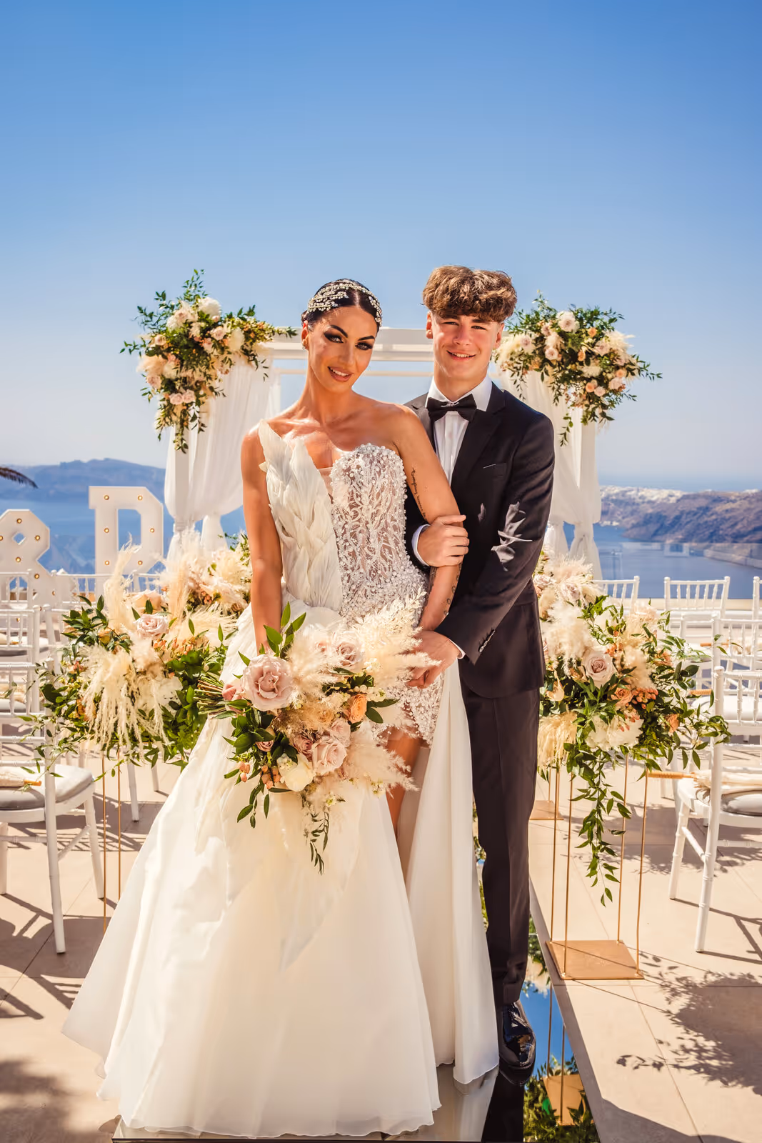 Ślub w Grecji. Santorini. Taras nr. 4. Zdjęcie nr. 10
