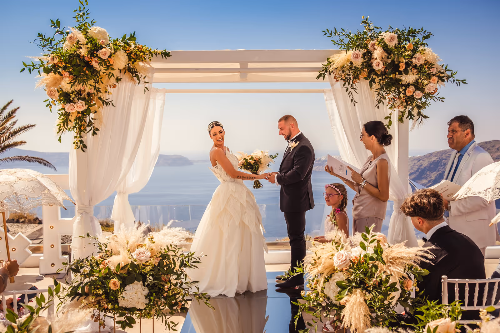 Ślub w Grecji. Santorini. Taras nr. 4. Zdjęcie nr. 19