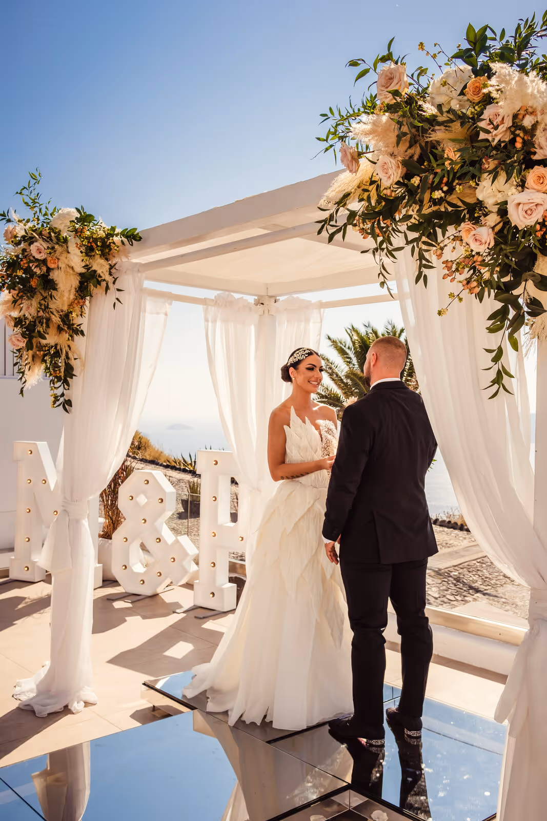 Ślub w Grecji. Santorini. Taras nr. 4. Zdjęcie nr. 22