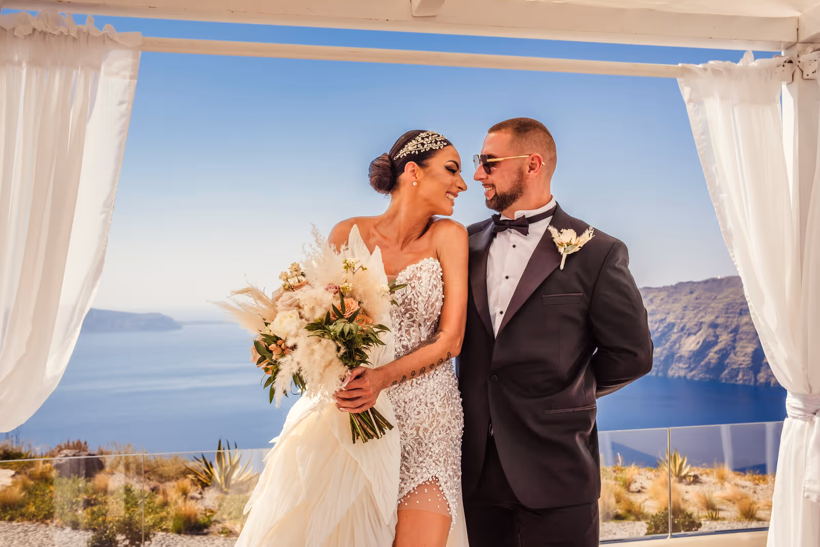 Ślub w Grecji. Santorini. Taras nr. 4. Zdjęcie nr. 29