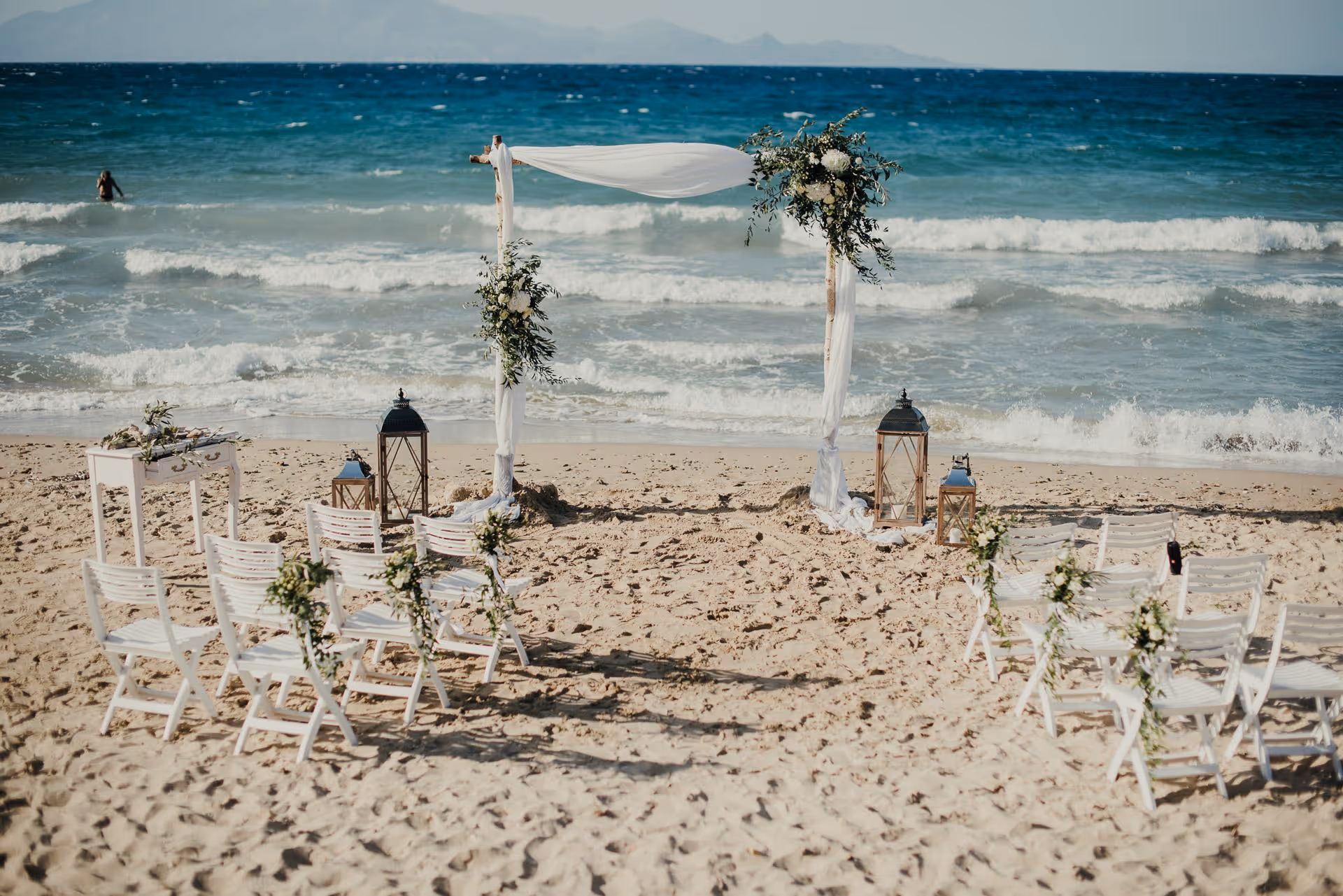 Ślub na Zakynthos. Piaszczysta plaża. Zdjęcie 1