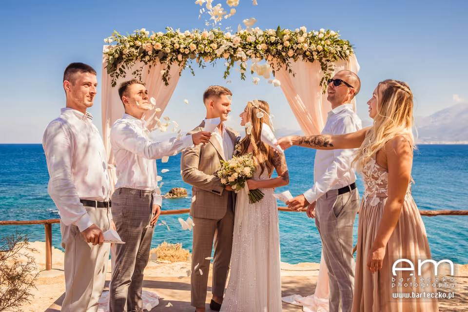 Ślub na Krecie. Taras widokowy przy kapliczce (Kreta wschodnia). Zdjęcie 12