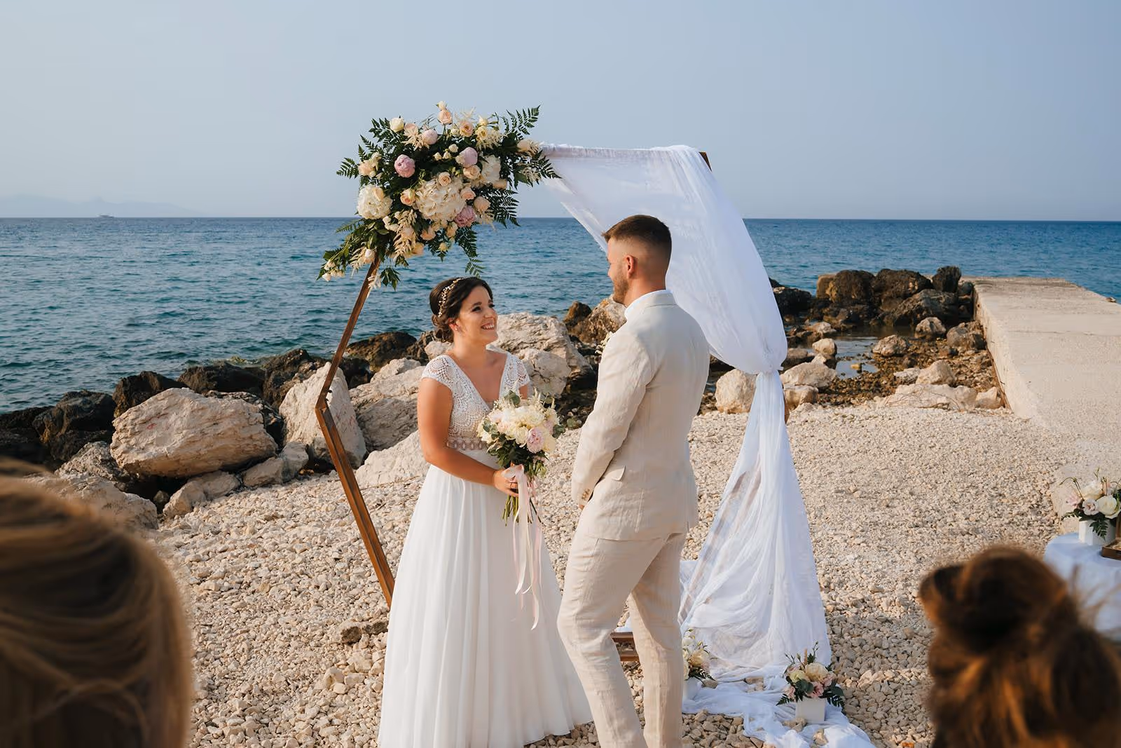 Ślub na Zakynthos. Piaszczysta plaża. Zdjęcie 4
