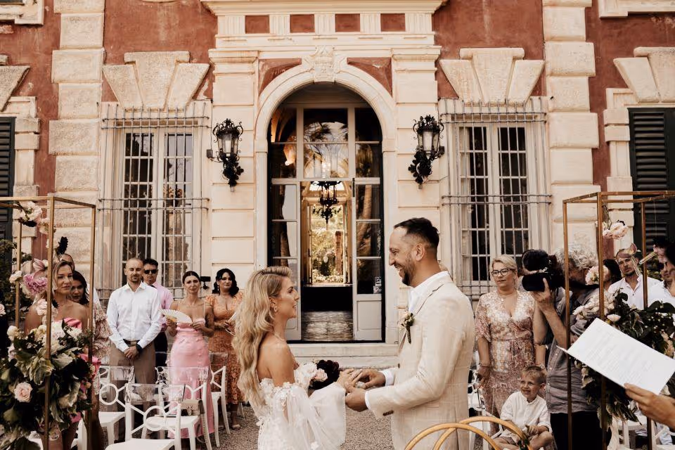 Ślub w Ligurii. Villa Durazzo. Zdjęcie 4