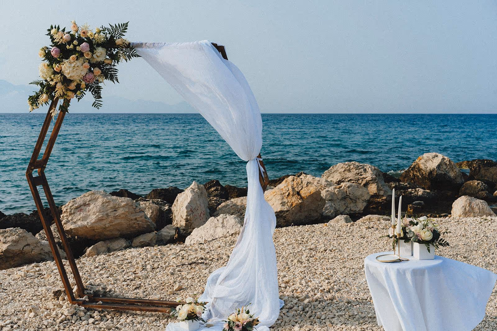 Ślub na Zakynthos. Piaszczysta plaża. Zdjęcie 5