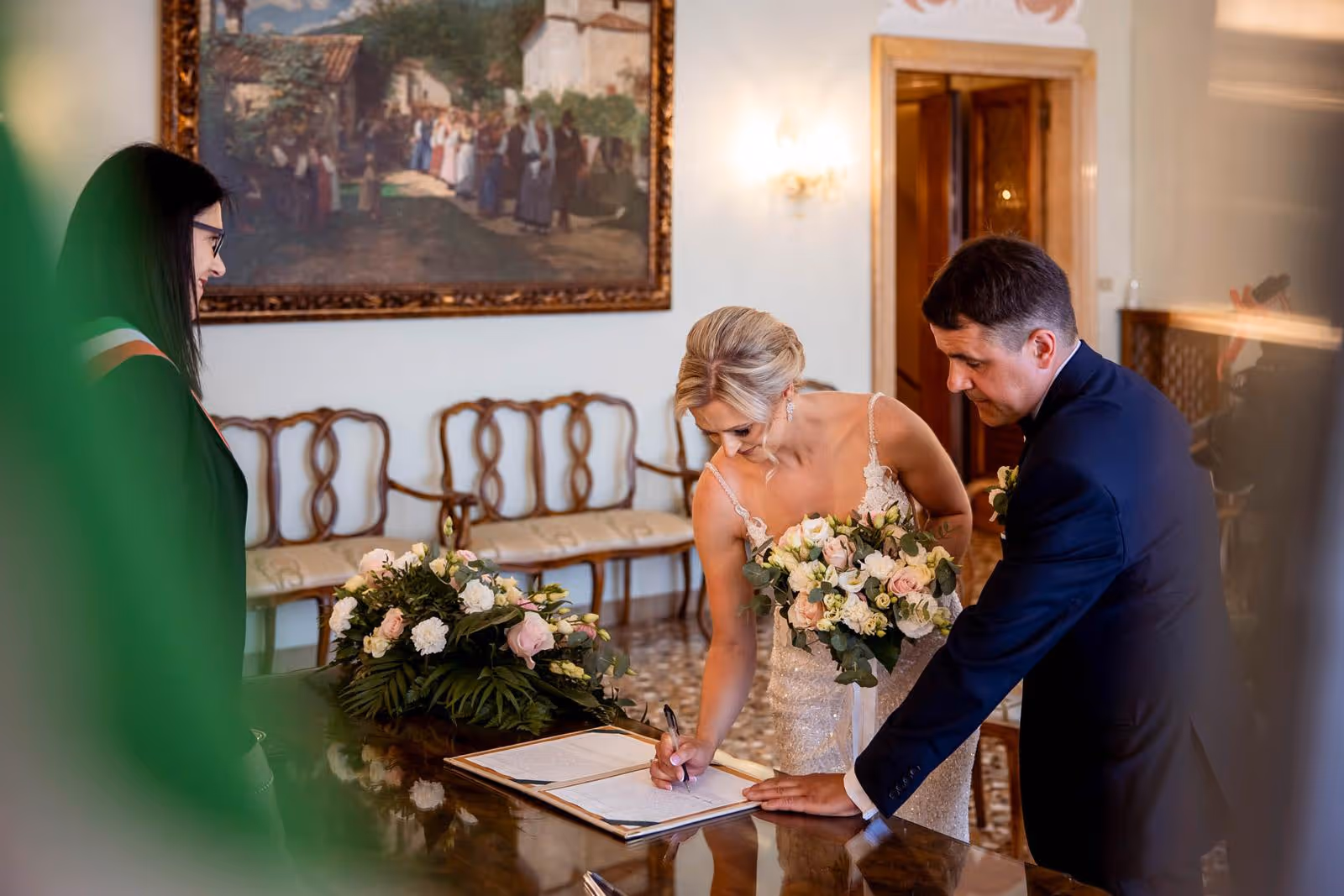 Ślub w Wenecji. Palazzo Cavalli Comune di Venezia. Zdjęcie 10