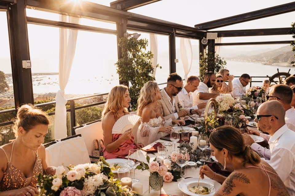 Ślub w Ligurii. Villa Durazzo. Zdjęcie 17
