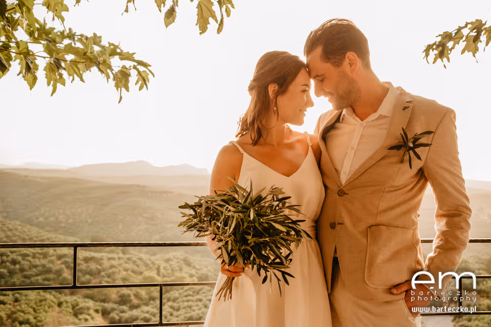 Ślub na Krecie. Taras z widokiem na gaje oliwne (Kreta zachodnia). Zdjęcie 10