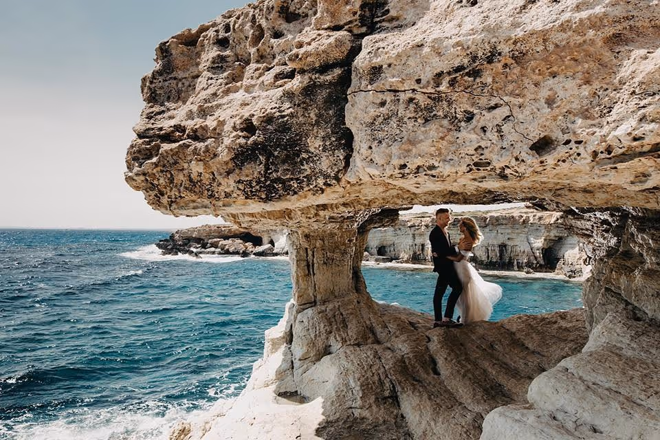 Ślub na Cyprze. Cape Greco. Zdjęcie 1