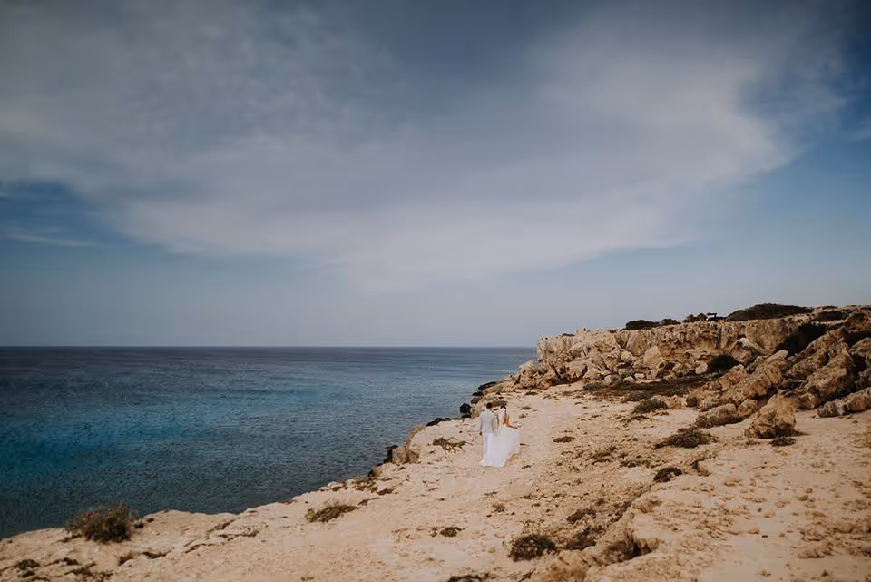 Ślub na Cyprze. Cape Greco. Zdjęcie 2