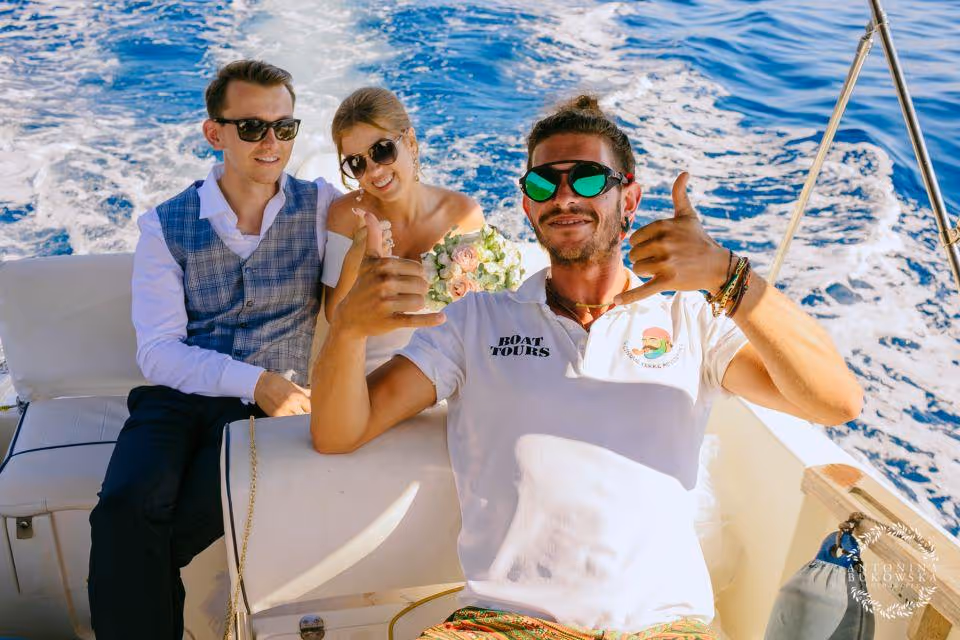 Ślub w Ligurii. Taras zamku w malowniczej miejscowości Riomaggiore, Cinque Terre. Zdjęcie 12