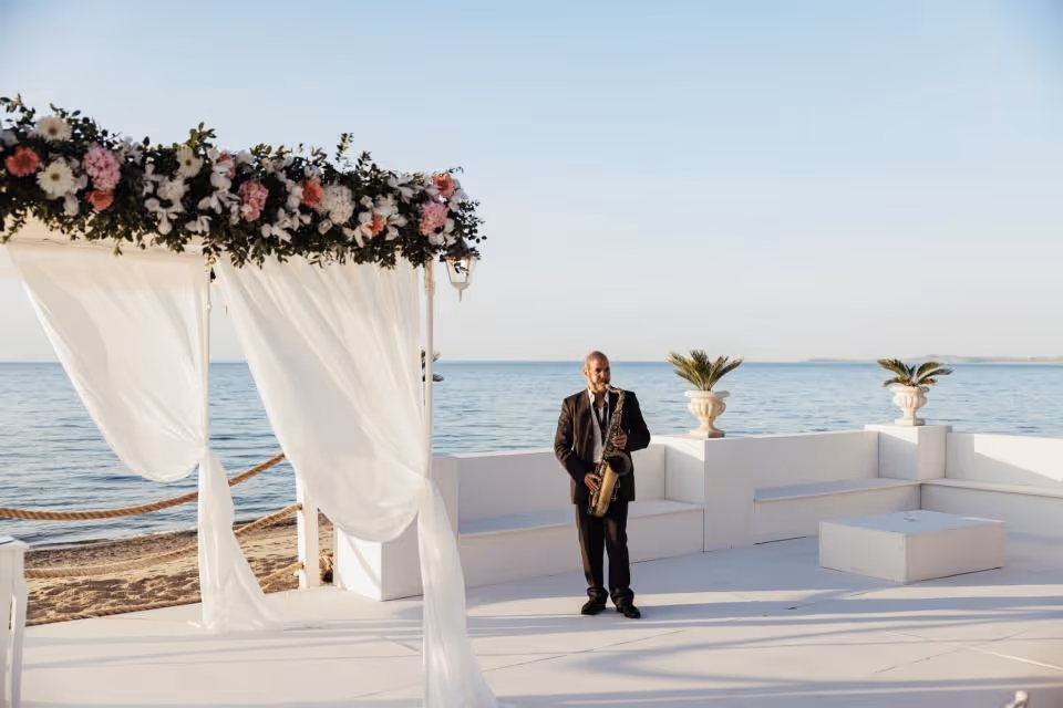 Ślub na Sycylii. Ślub cywilny na sycylijskiej plaży. Zdjęcie 14