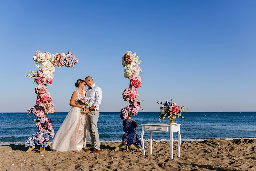 Ślub na Rodos. Piaszczysta plaża. Zdjęcie 11