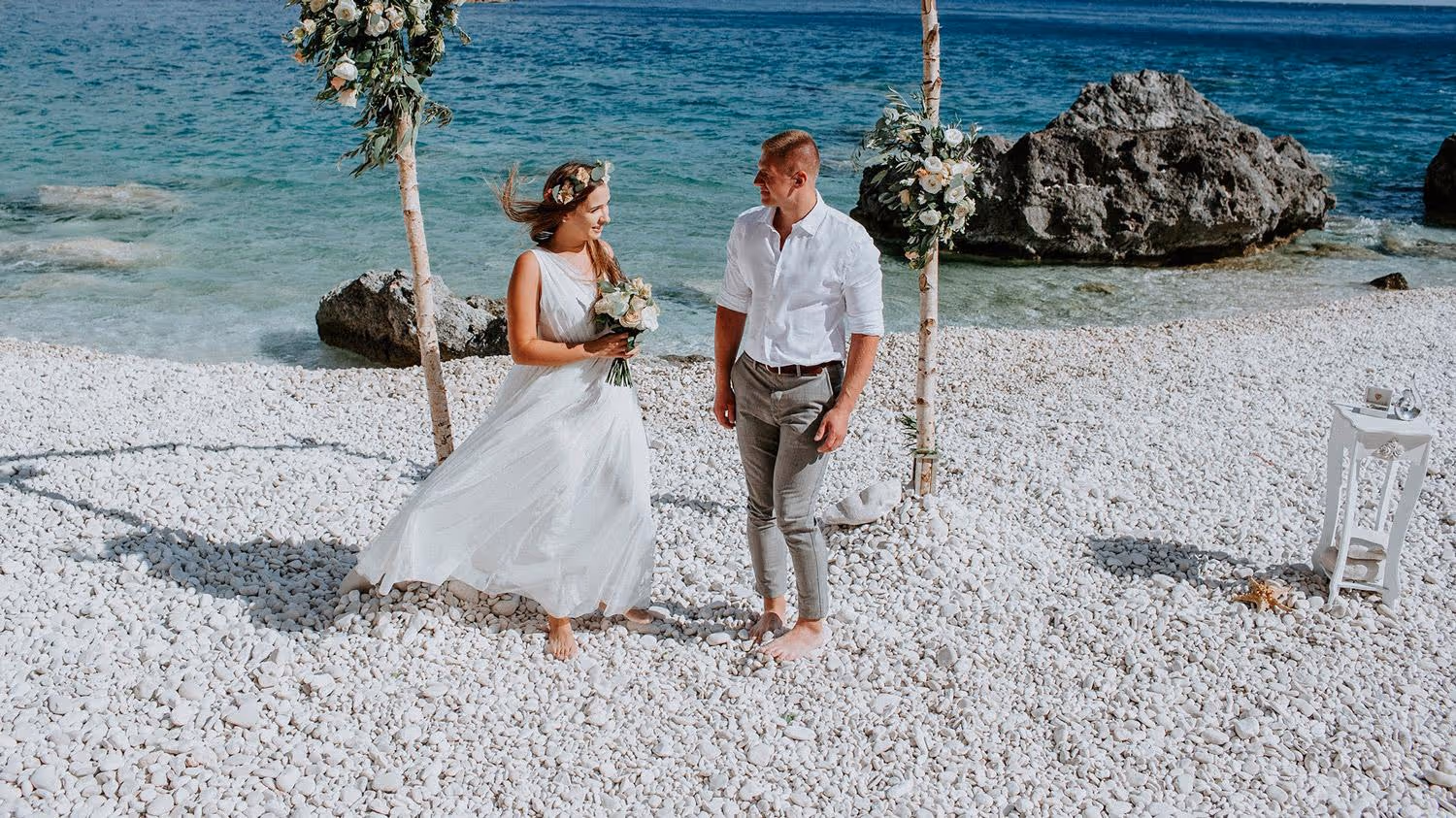 Ślub na Zakynthos. Plaża Zakochanych z rejsem statkiem. Zdjęcie 5