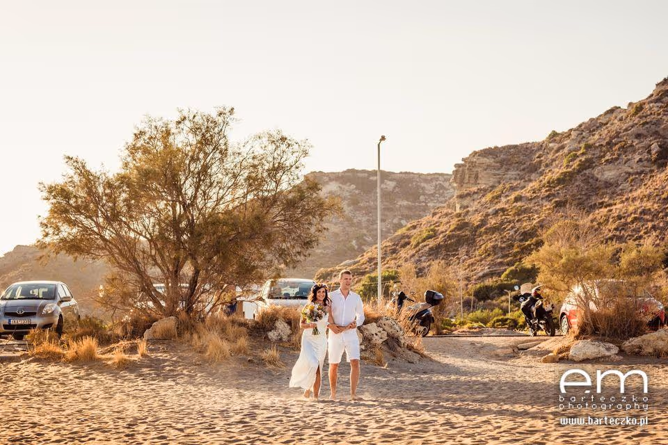 Ślub na Rodos. Piaszczysta plaża. Zdjęcie 15