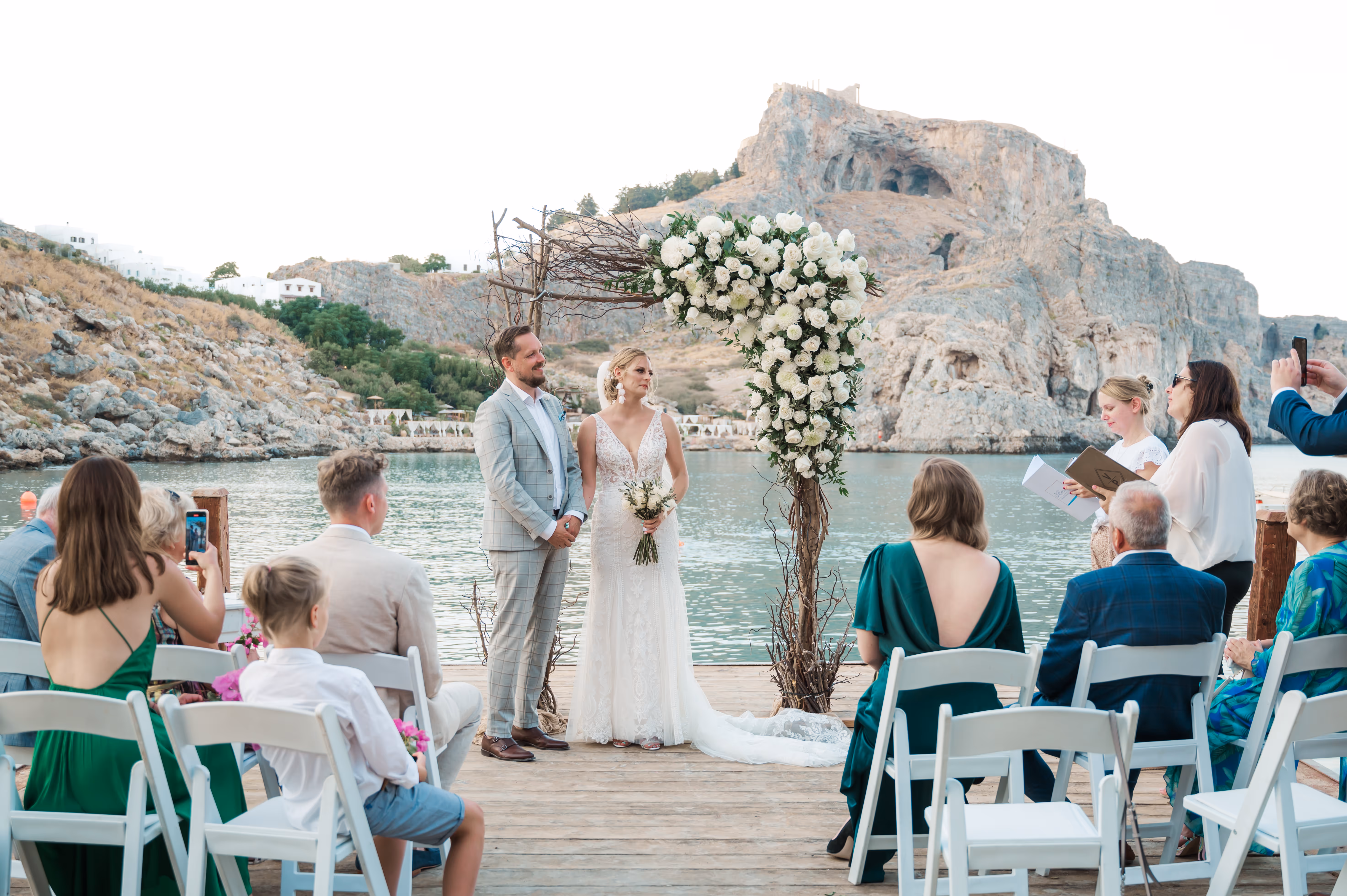 Ślub na Rodos. Taras widokow w Lindos. Zdjęcie 5