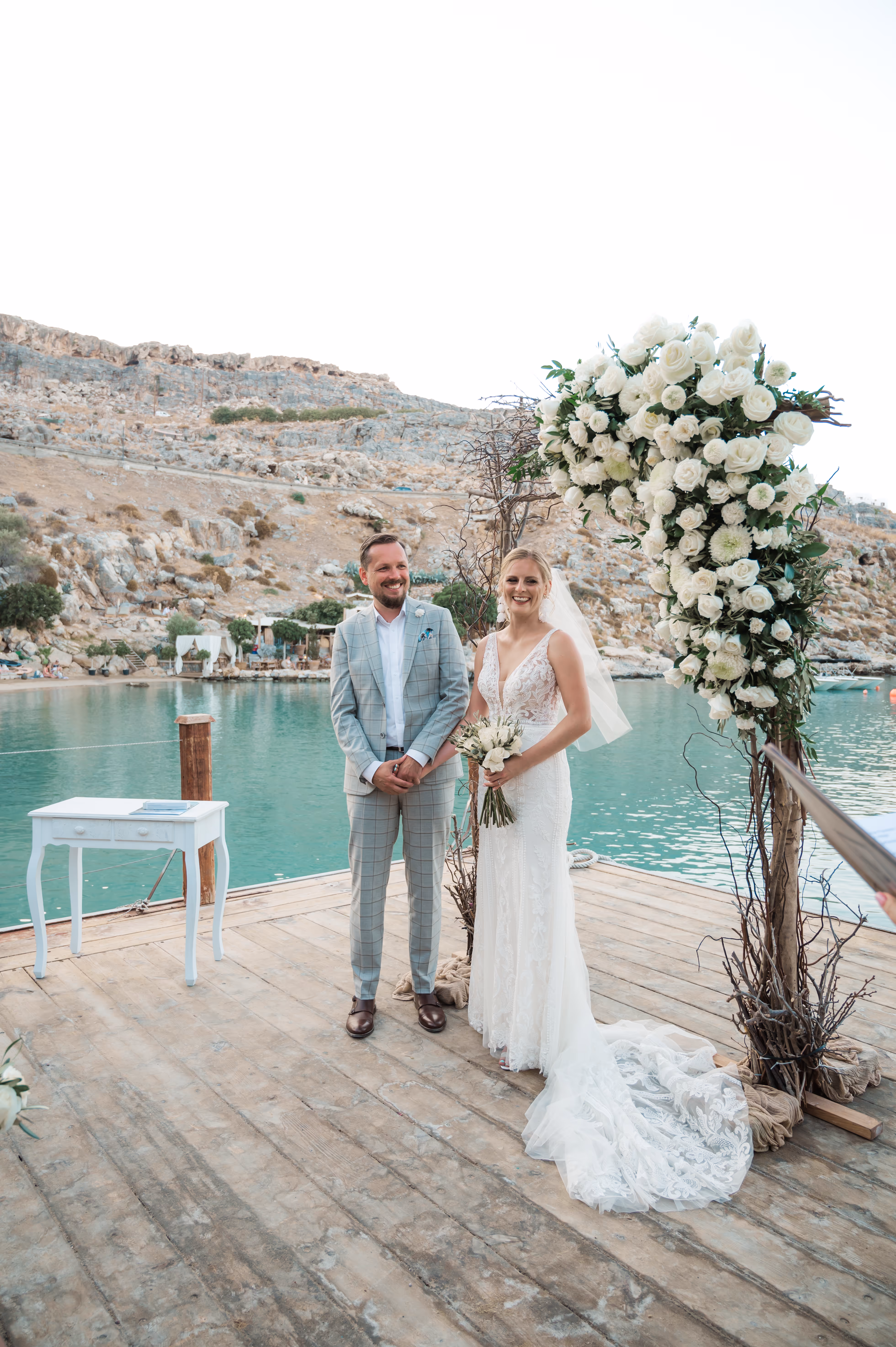 Ślub na Rodos. Taras widokow w Lindos. Zdjęcie 6