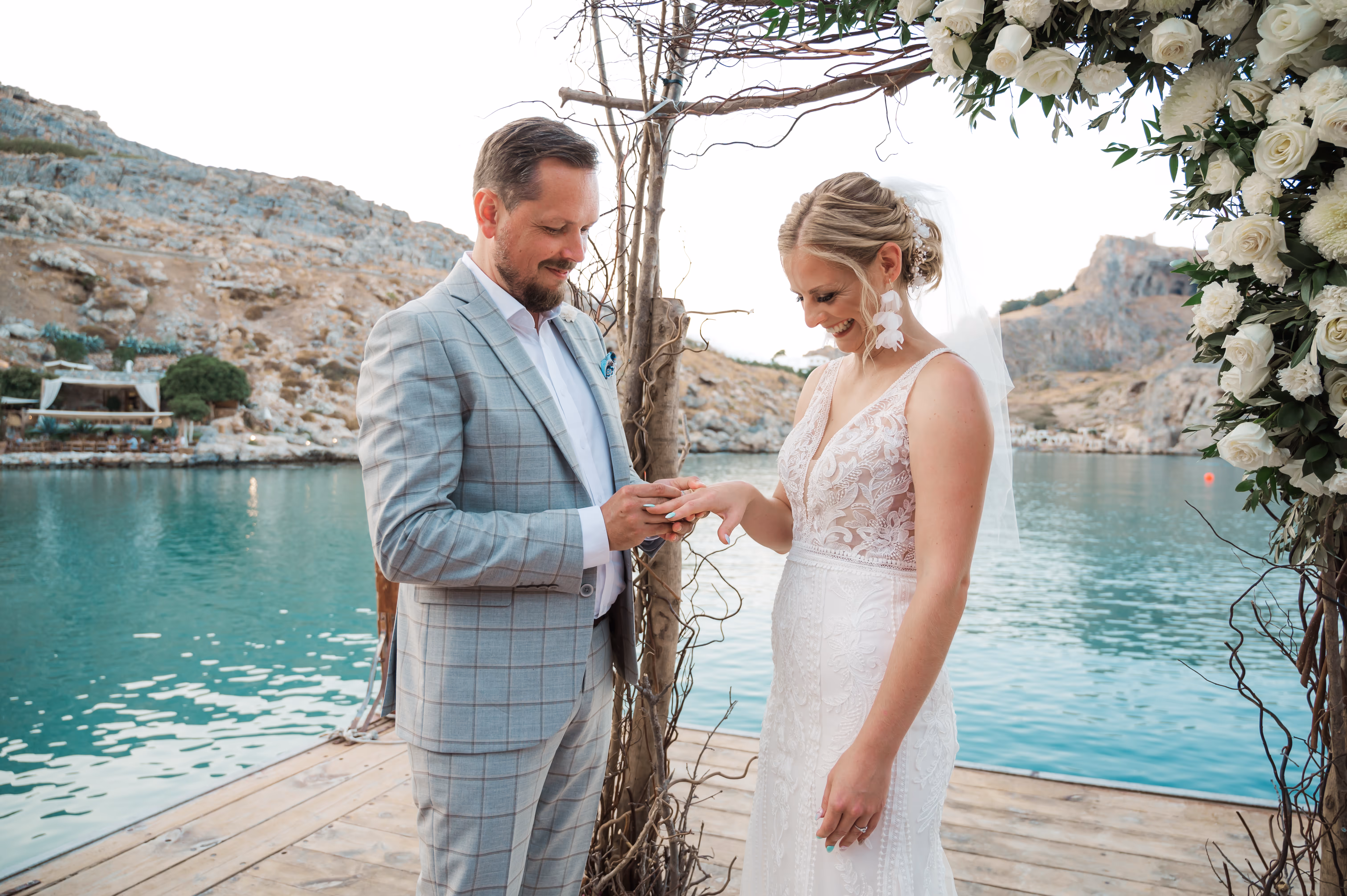 Ślub na Rodos. Taras widokow w Lindos. Zdjęcie 7