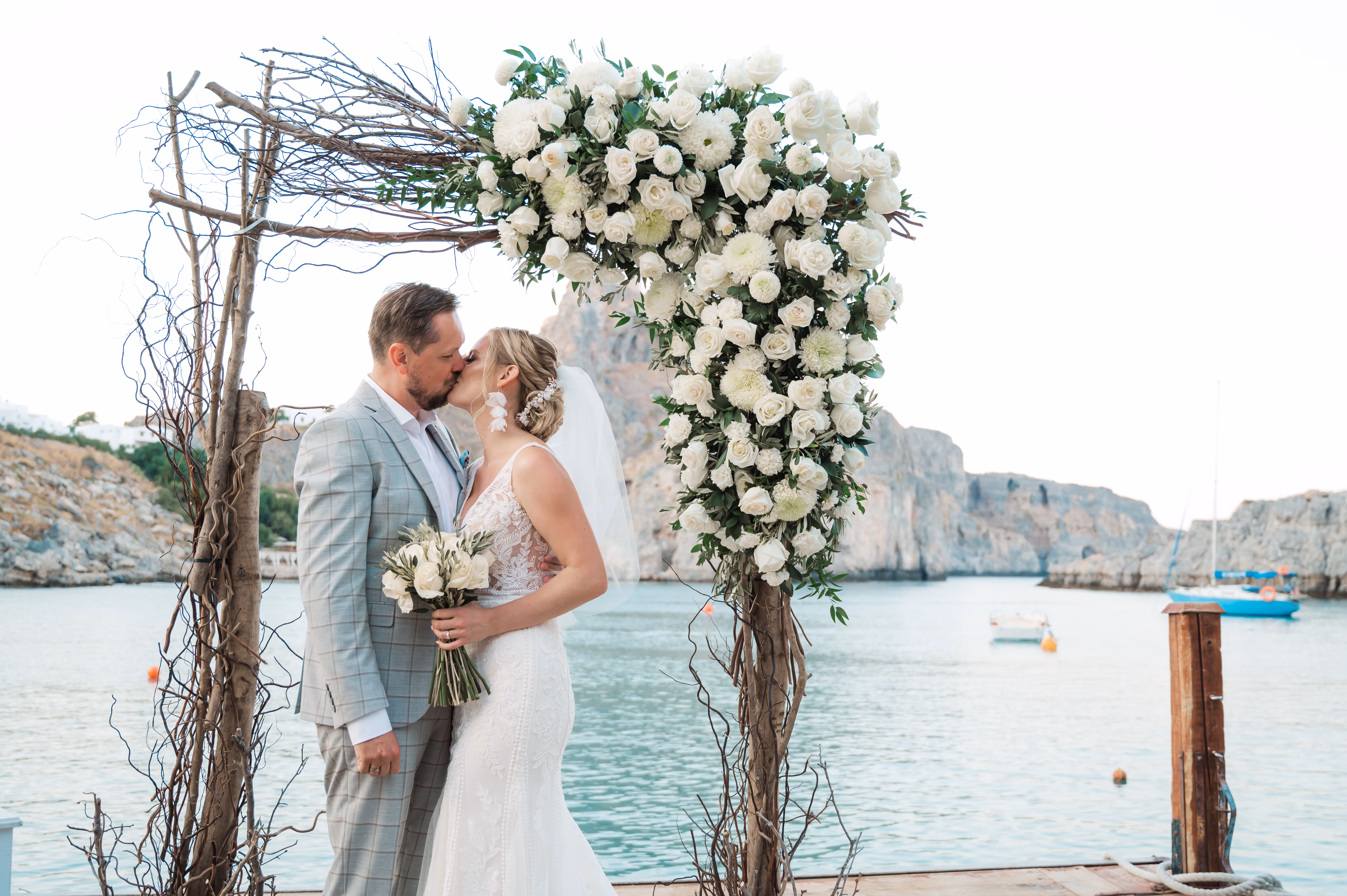 Ślub na Rodos. Taras widokow w Lindos. Zdjęcie 13