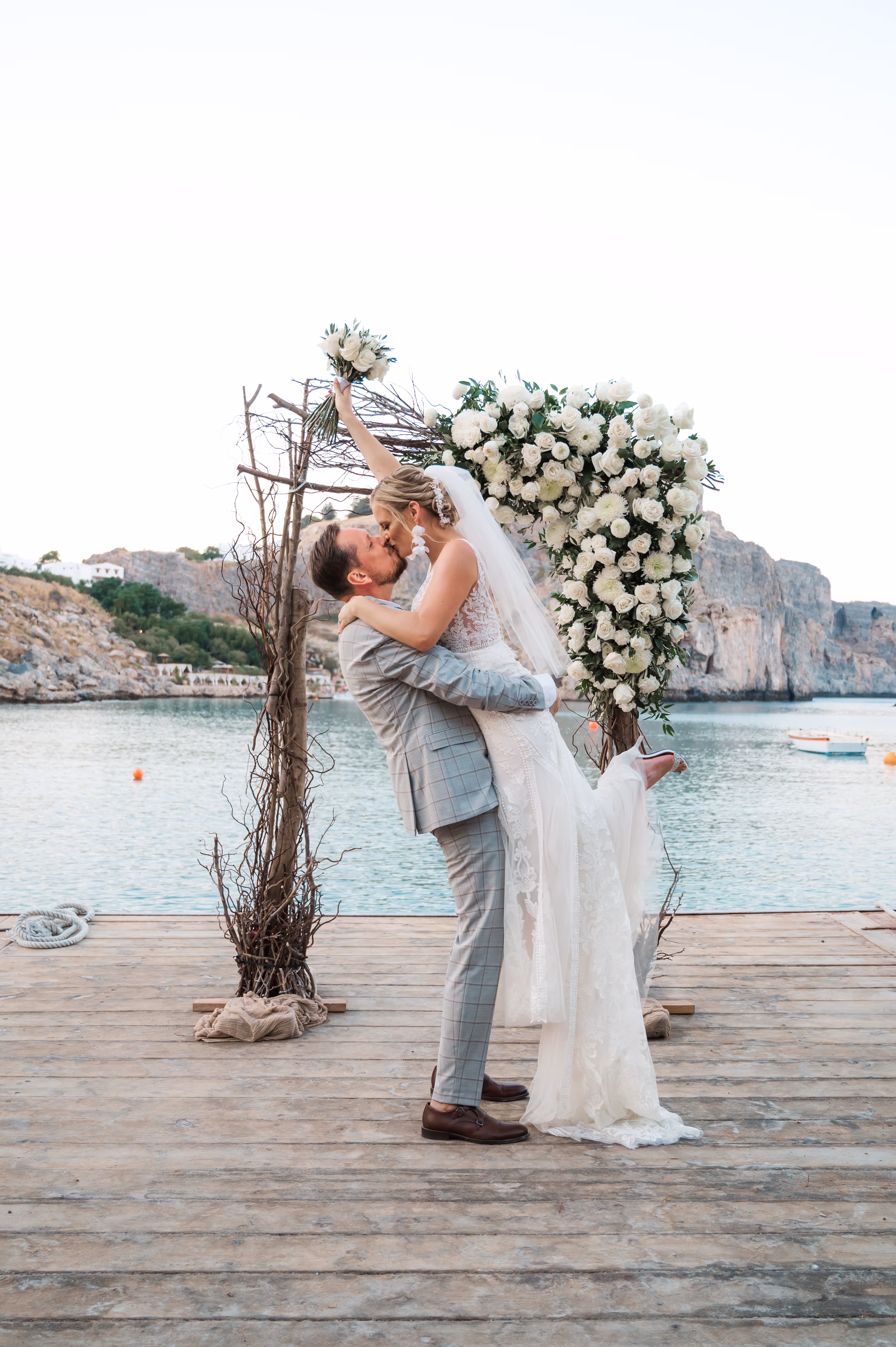 Ślub na Rodos. Taras widokow w Lindos. Zdjęcie 15
