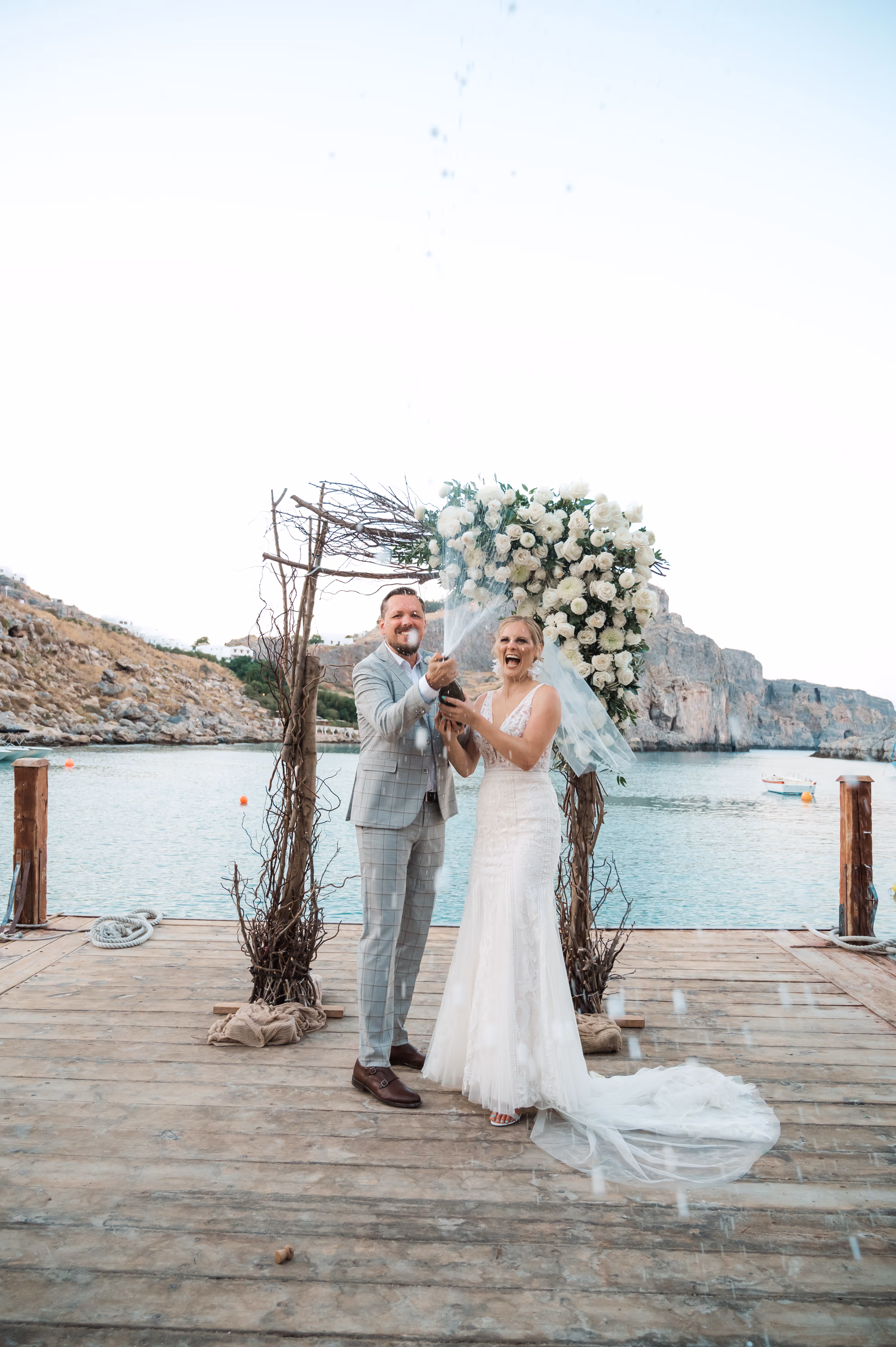 Ślub na Rodos. Taras widokow w Lindos. Zdjęcie 18