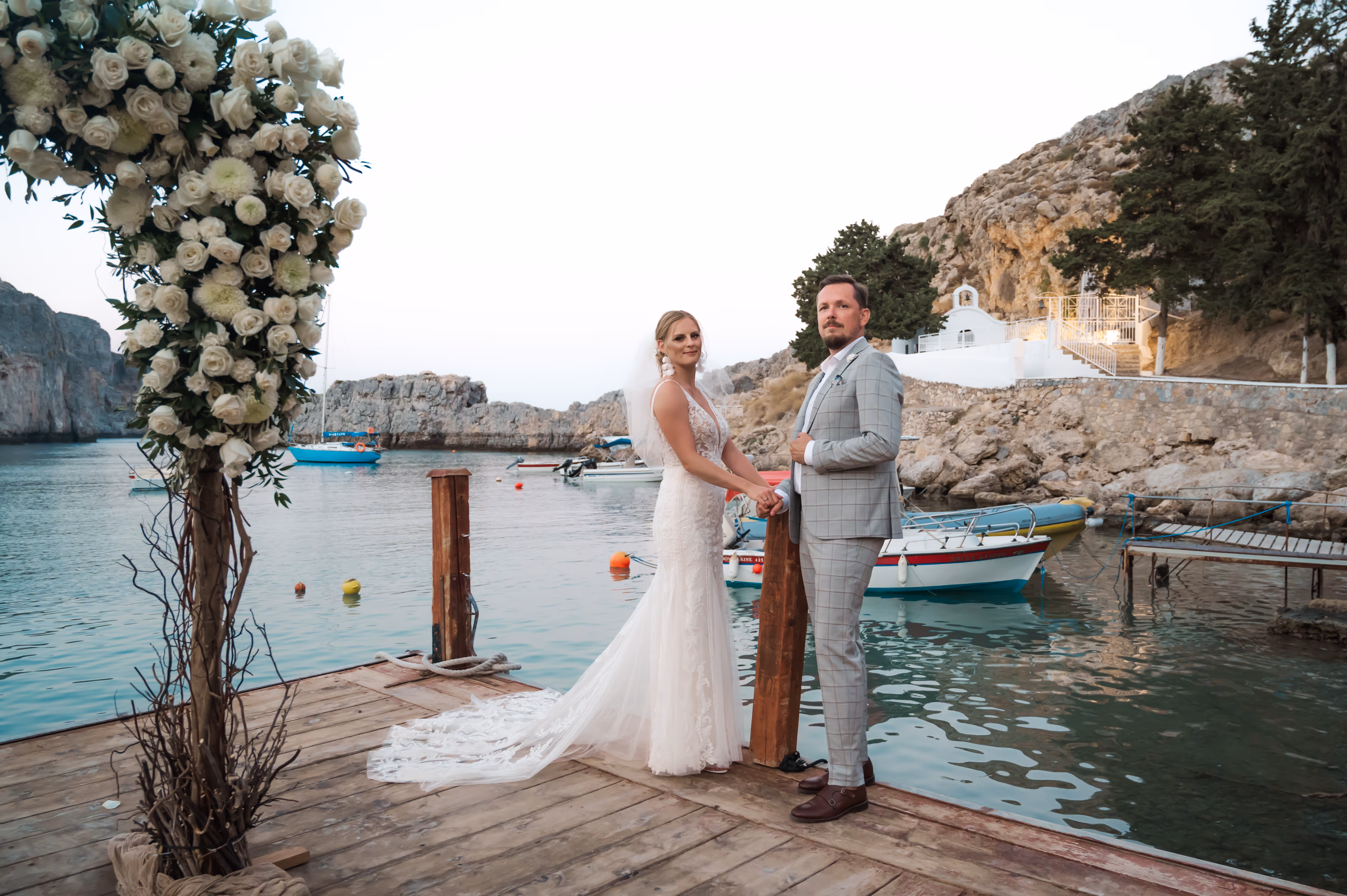 Ślub na Rodos. Taras widokow w Lindos. Zdjęcie 22