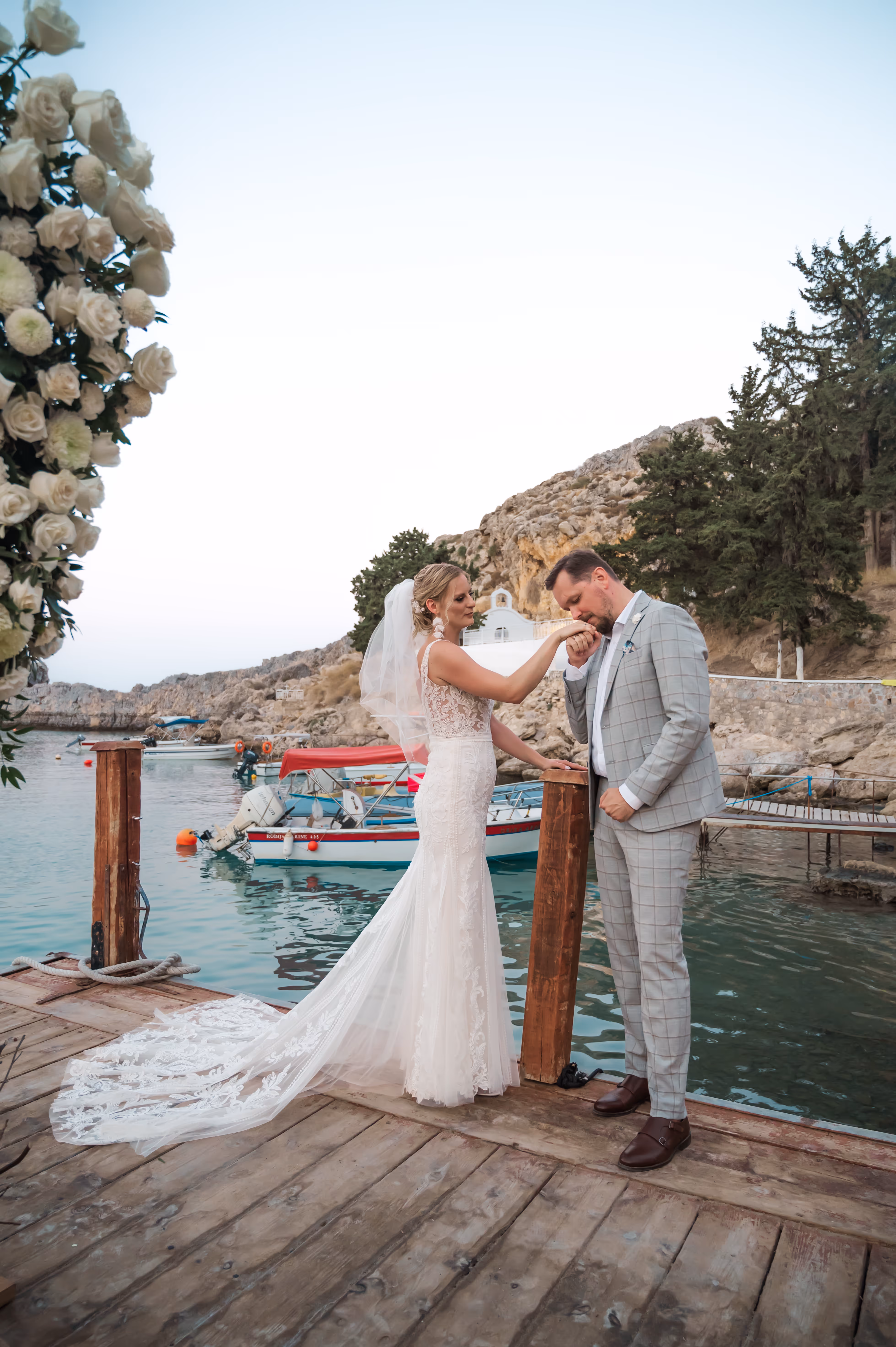 Ślub na Rodos. Taras widokow w Lindos. Zdjęcie 23