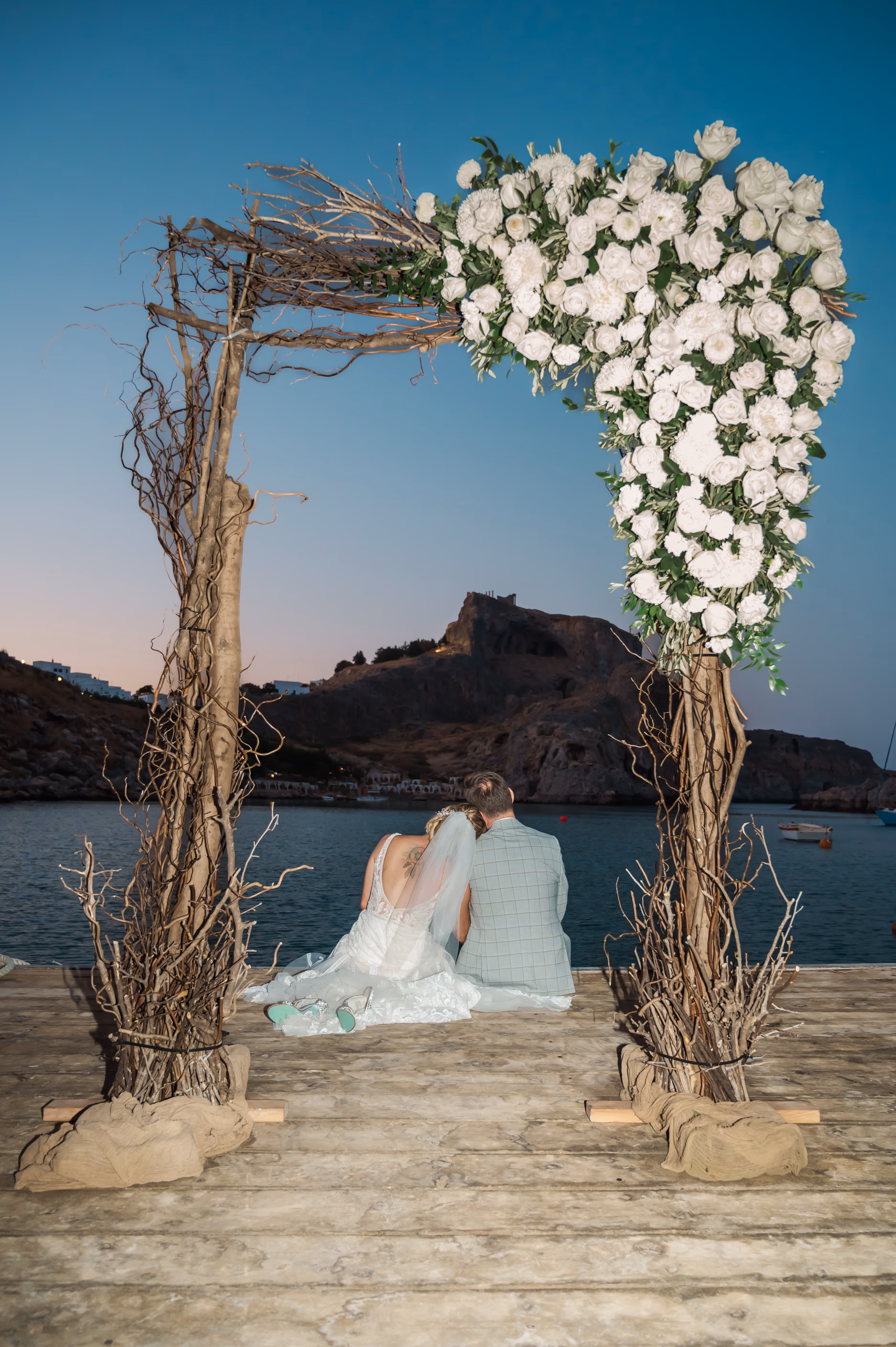 Ślub na Rodos. Taras widokow w Lindos. Zdjęcie 24