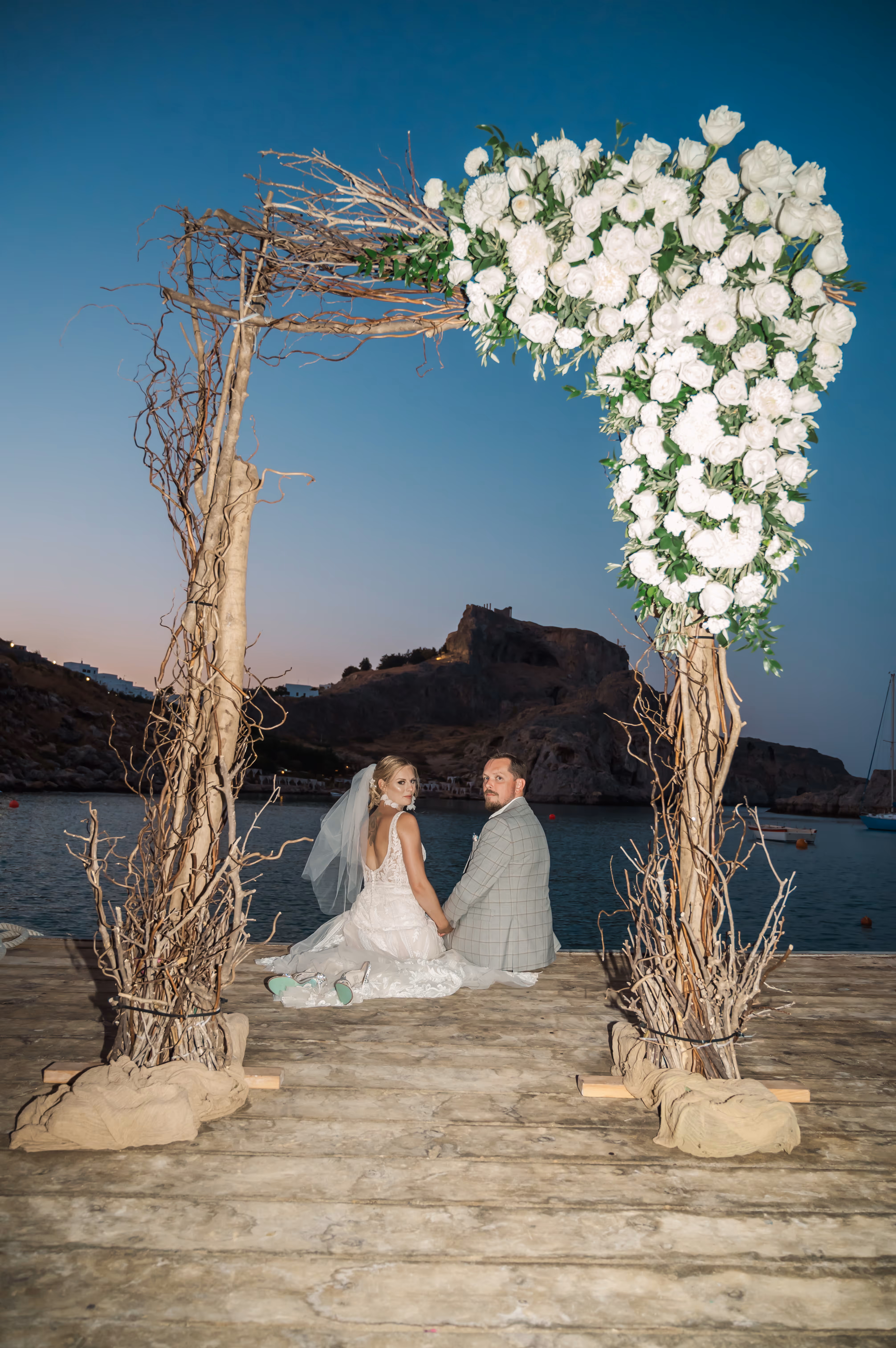 Ślub na Rodos. Taras widokow w Lindos. Zdjęcie 25