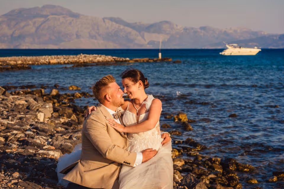 Ślub na Krecie. Plaża Elounda (Kreta wschodnia). Zdjęcie 7