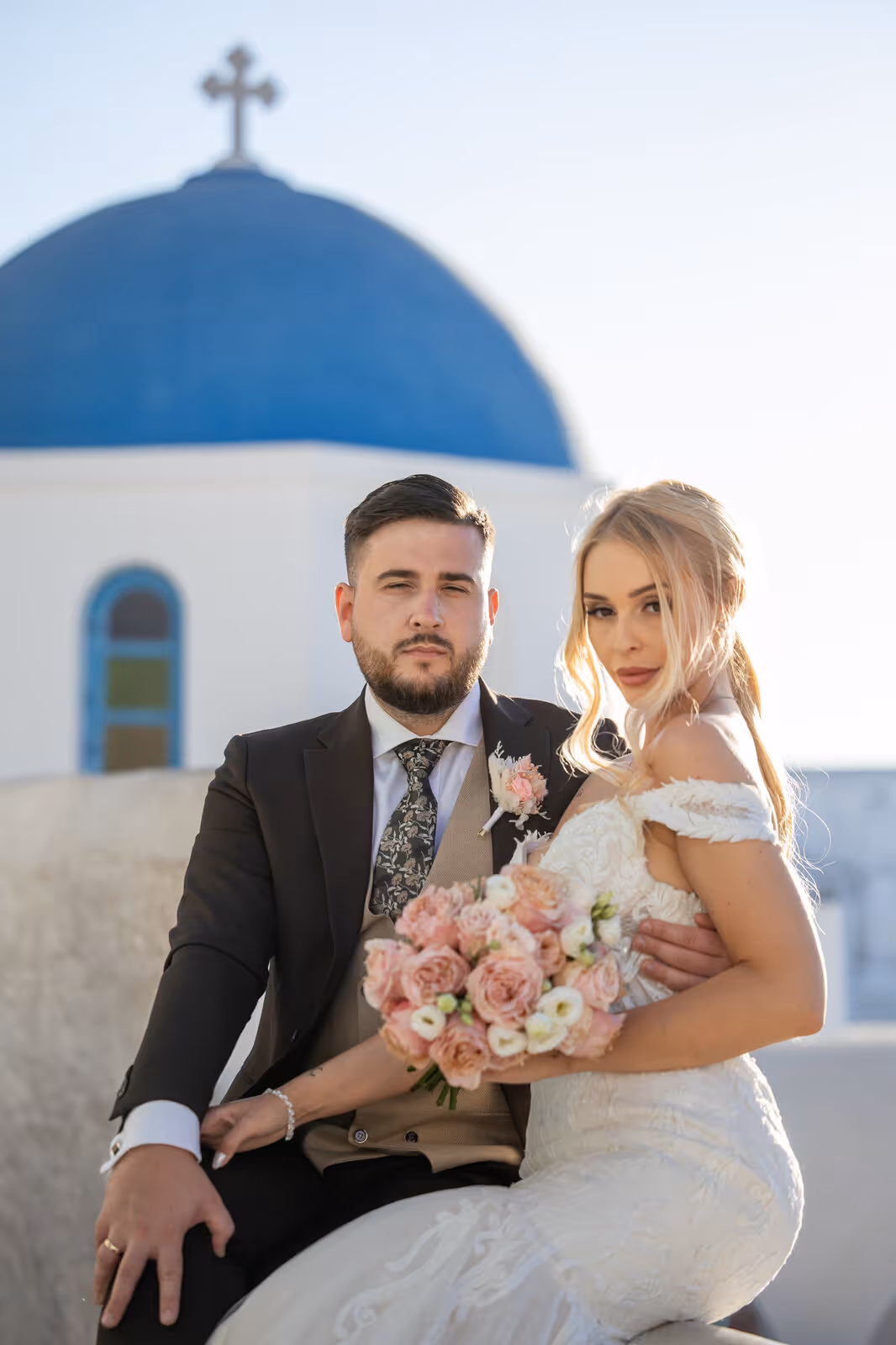 Ślub w Grecji. Santorini. Taras nr. 9. Zdjęcie nr. 100