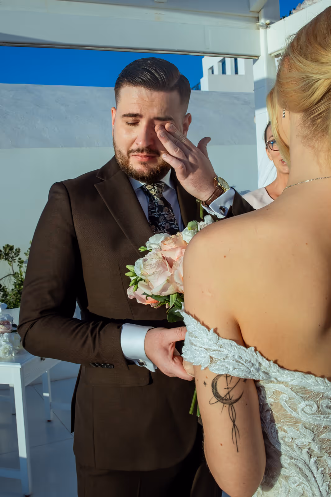 Ślub w Grecji. Santorini. Taras nr. 9. Zdjęcie nr. 30