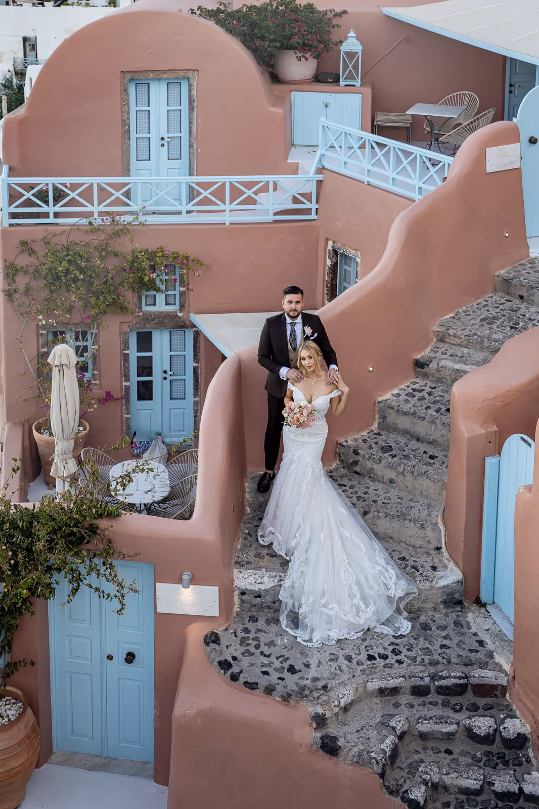 Ślub w Grecji. Santorini. Taras nr. 9. Zdjęcie nr. 92