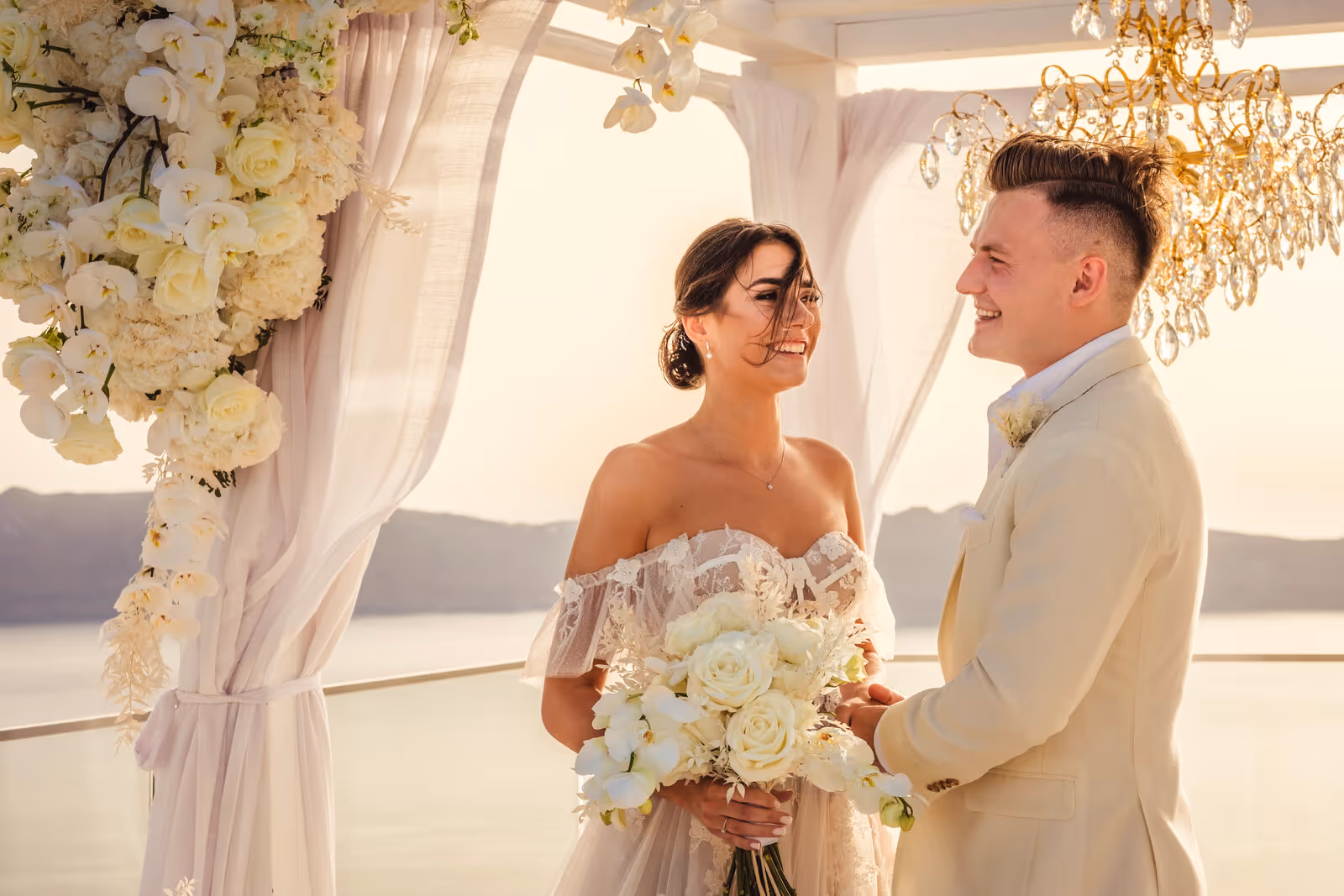 Ślub w Grecji. Santorini. Taras nr. 11. Zdjęcie nr. 19