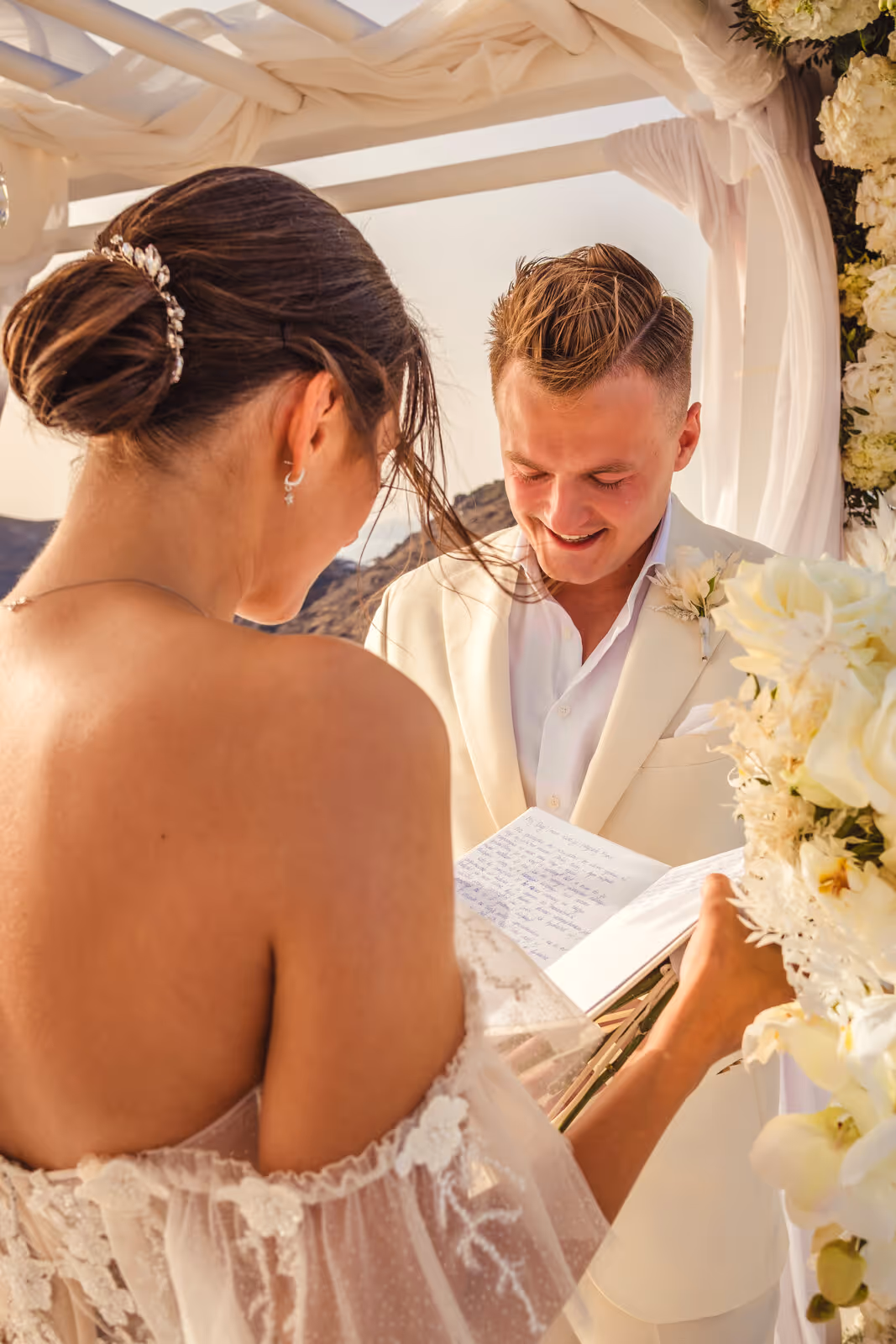 Ślub w Grecji. Santorini. Taras nr. 11. Zdjęcie nr. 20