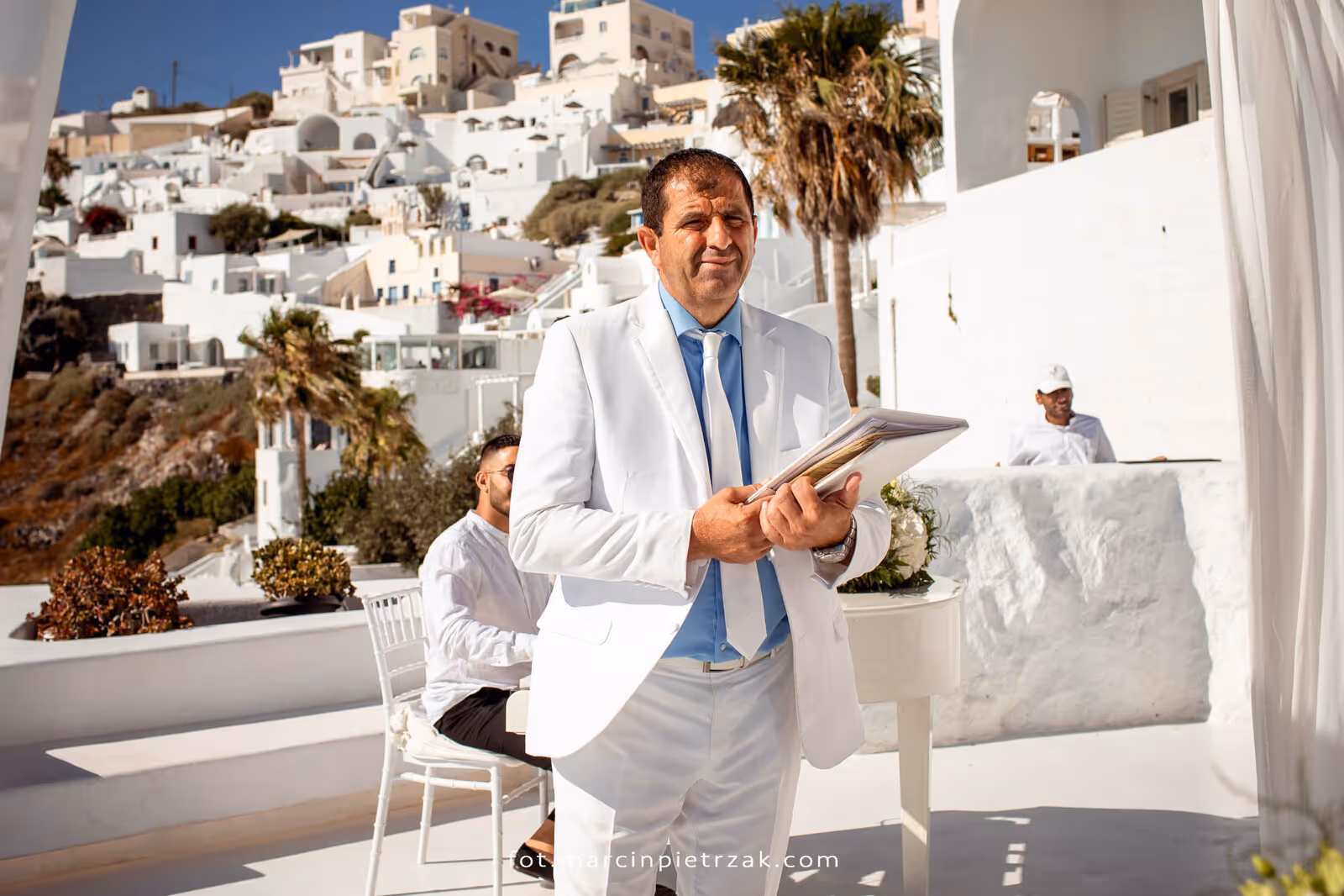 Ślub w Grecji - Santorini. Taras nr. 6. Zdjęcie nr. 12