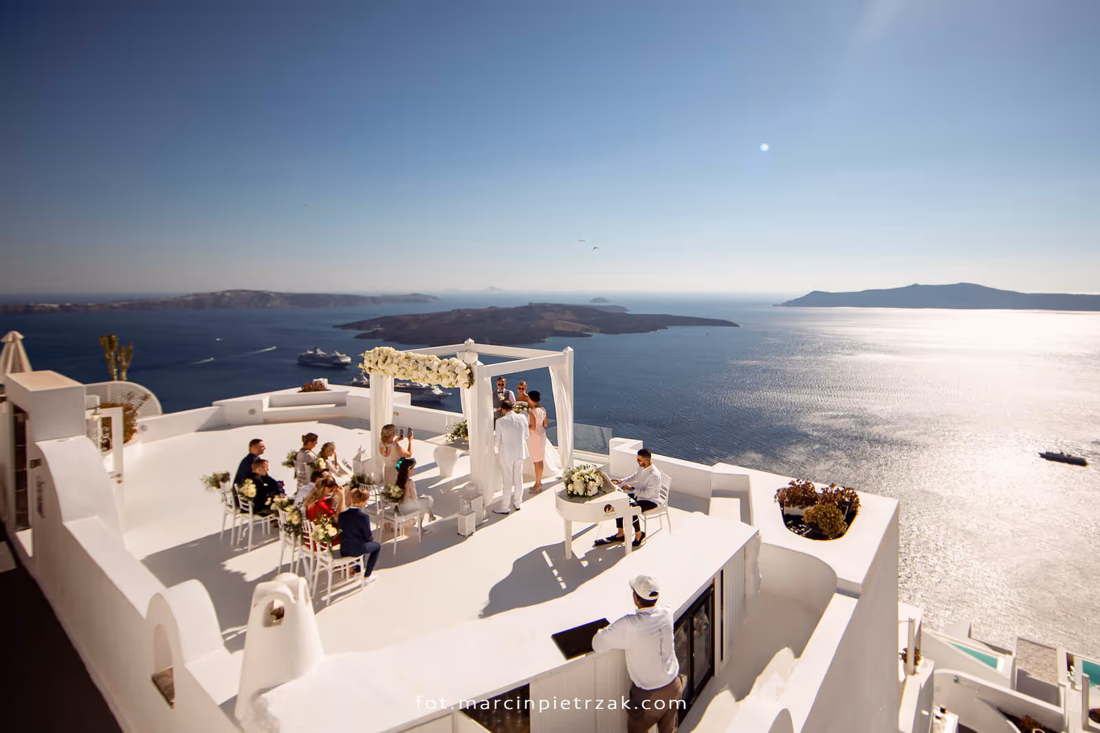 Ślub w Grecji - Santorini. Taras nr. 6. Zdjęcie nr. 17