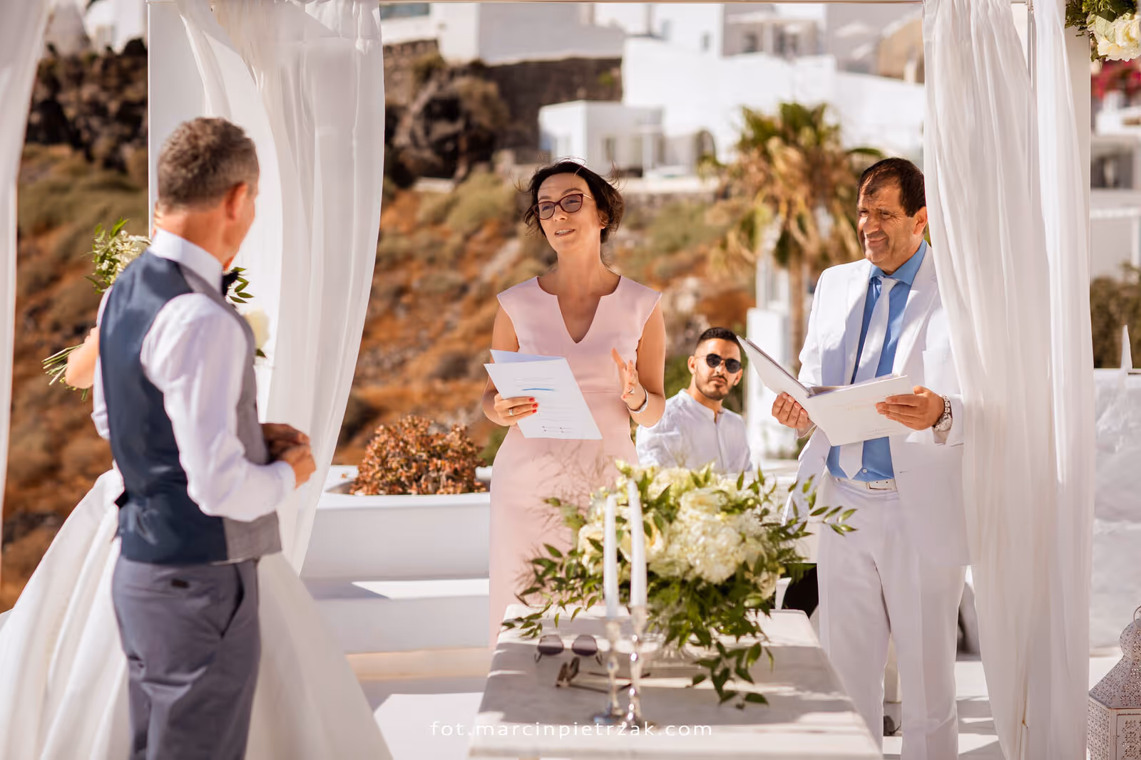 Ślub w Grecji - Santorini. Taras nr. 6. Zdjęcie nr. 23