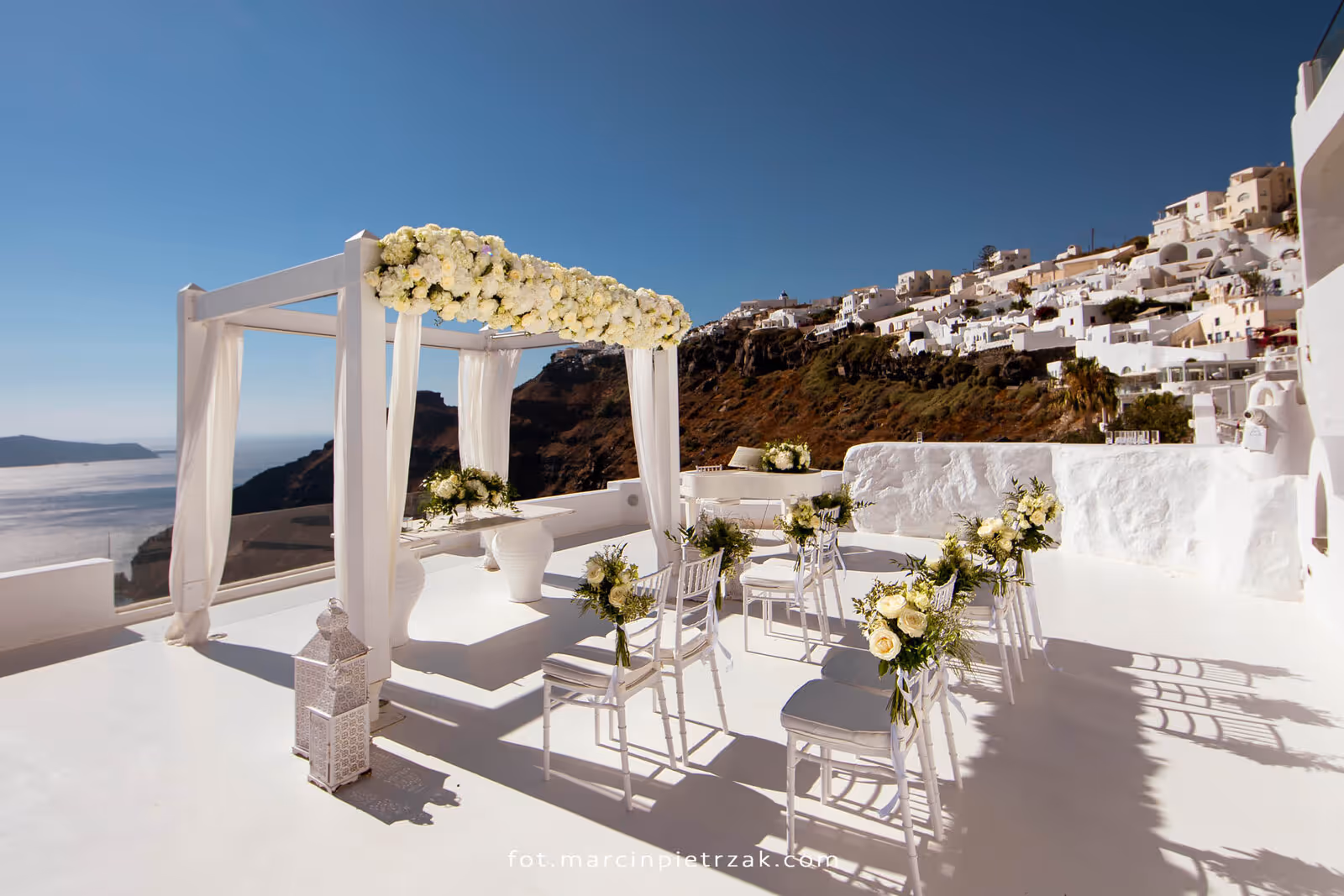 Ślub w Grecji - Santorini. Taras nr. 6. Zdjęcie nr. 6