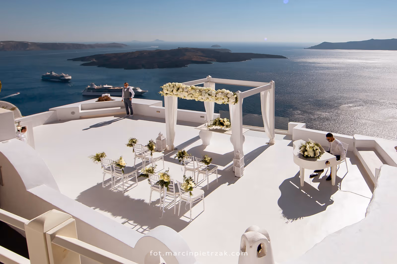 Ślub w Grecji - Santorini. Taras nr. 6. Zdjęcie nr. 8