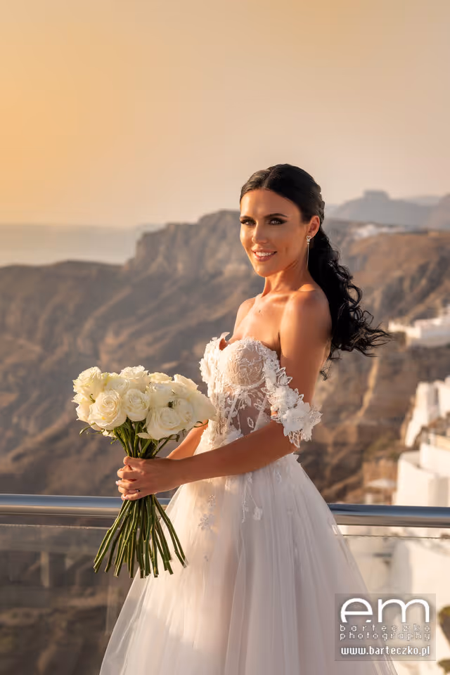Ślub w Grecji - Santorini. Taras nr. 2. Zdjęcie nr. 1